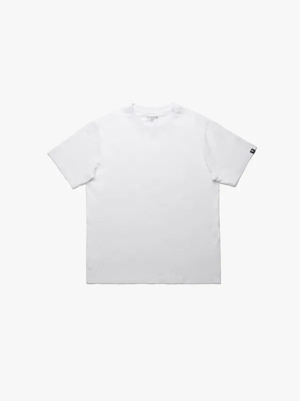 Men's Crew Neck Basic T-Shirt In White sold by Brooklyn Industries