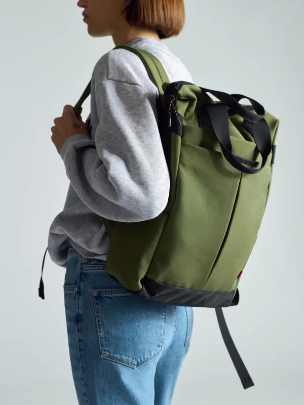 Utility Backpack in Khaki sold by Brooklyn Industries