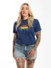 Women's Brooklyn Bridge Pride T-shirt in Mood Indigo sold by Brooklyn Industries