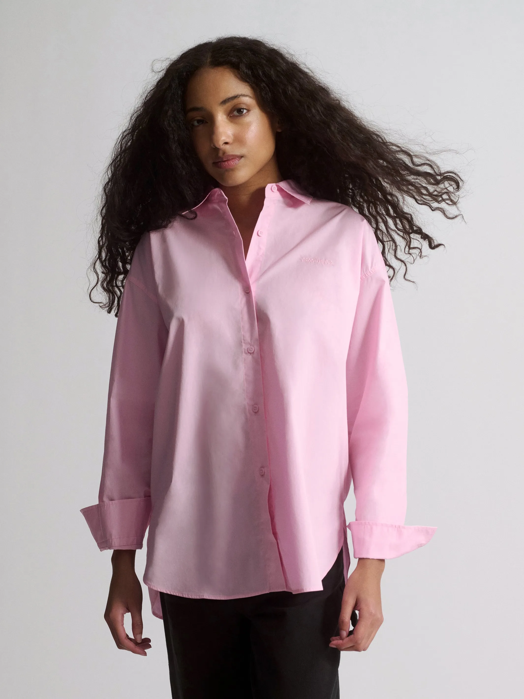 Women's Long Sleeve Shirt In Sweet Lilac sold by Brooklyn Industries