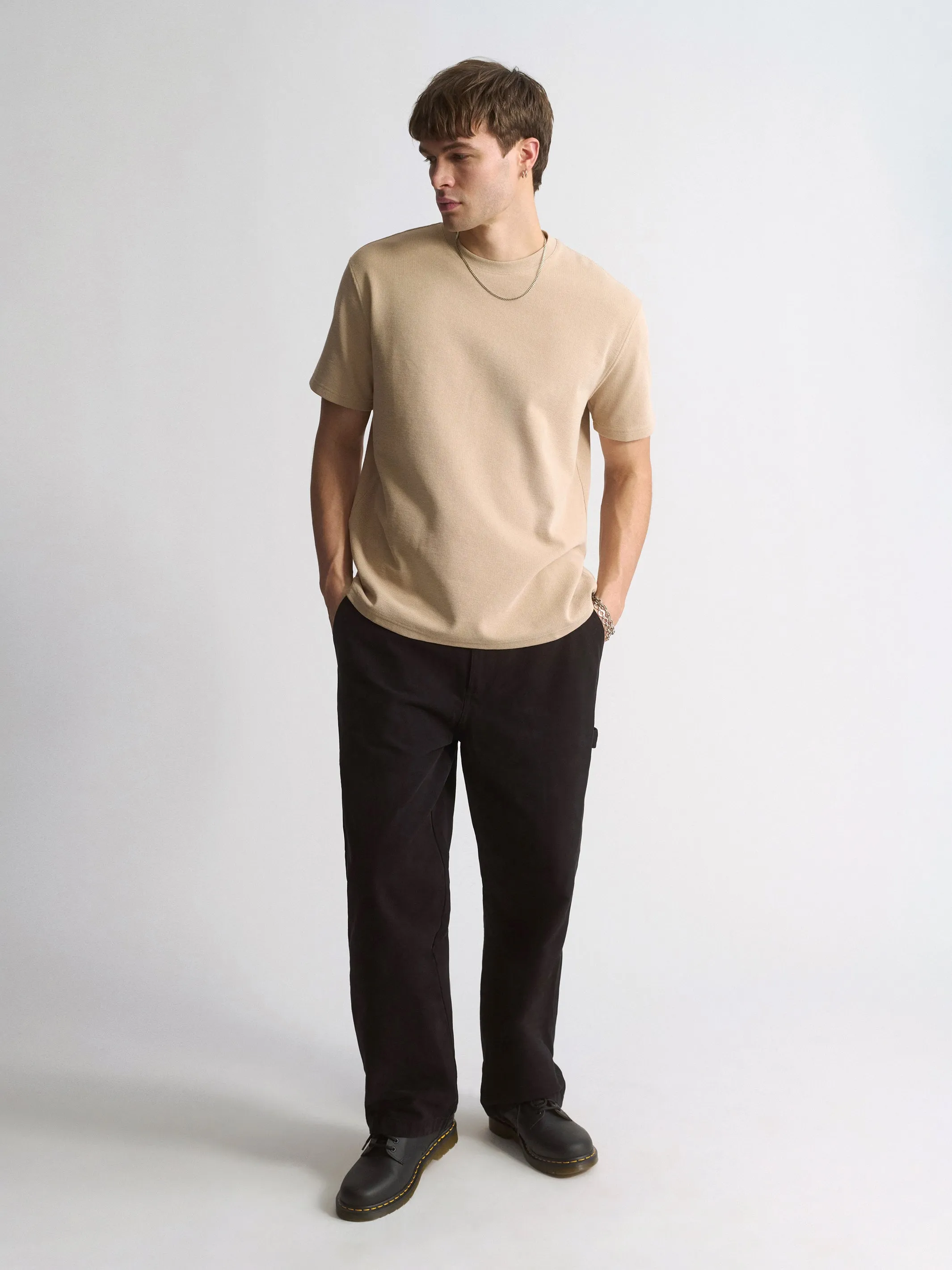 Men's Brooklyn Cotton Blend T-Shirt In Oxford Tan sold by Brooklyn Industries product image thumbnail 2