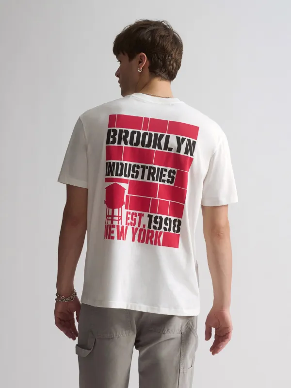 Men's Brooklyn Vintage Graphic T-Shirt  In Antique White sold by Brooklyn Industries