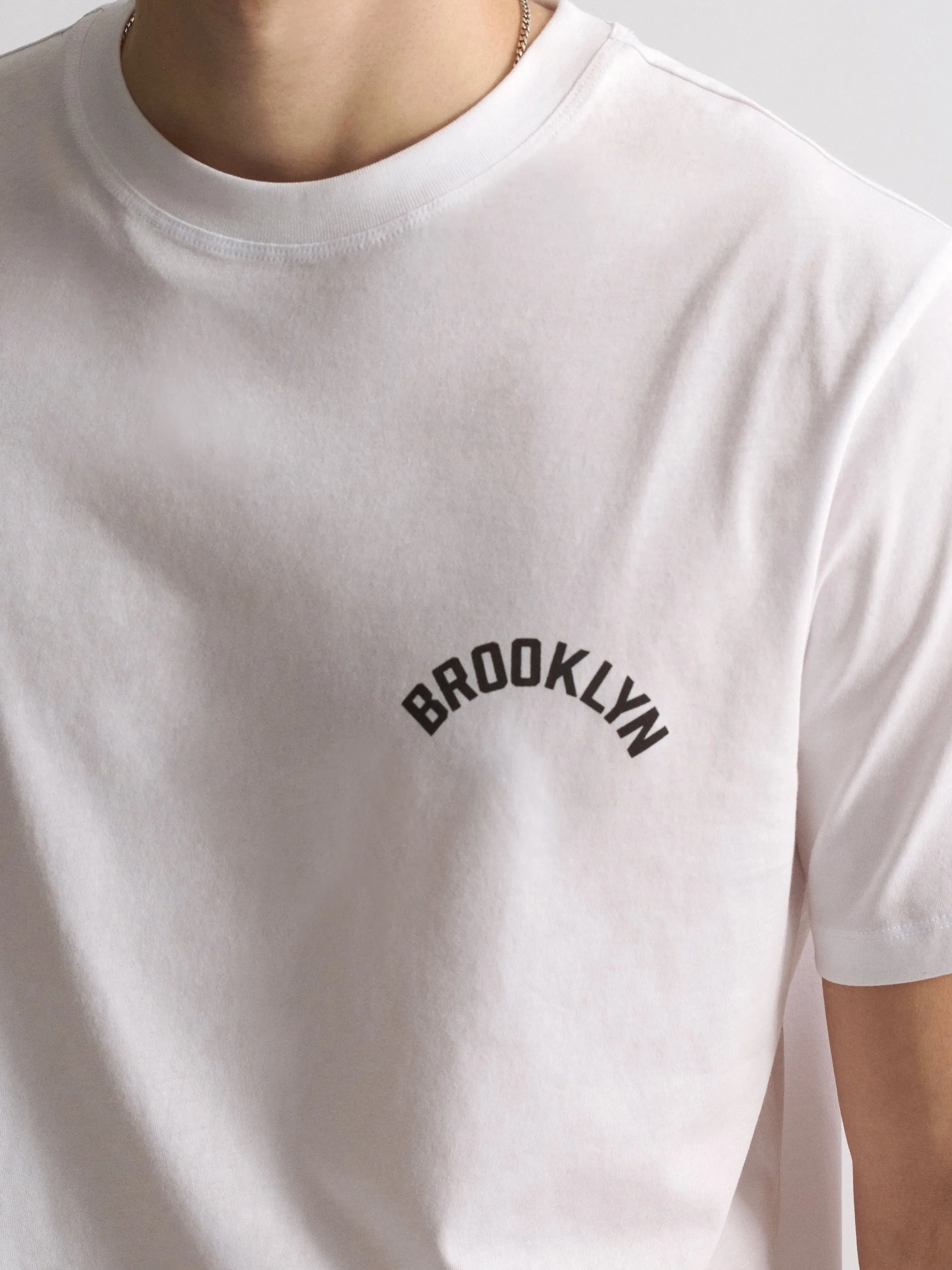 Men's Brooklyn Graphic Slim T-Shirt In White sold by Brooklyn Industries product image thumbnail 5