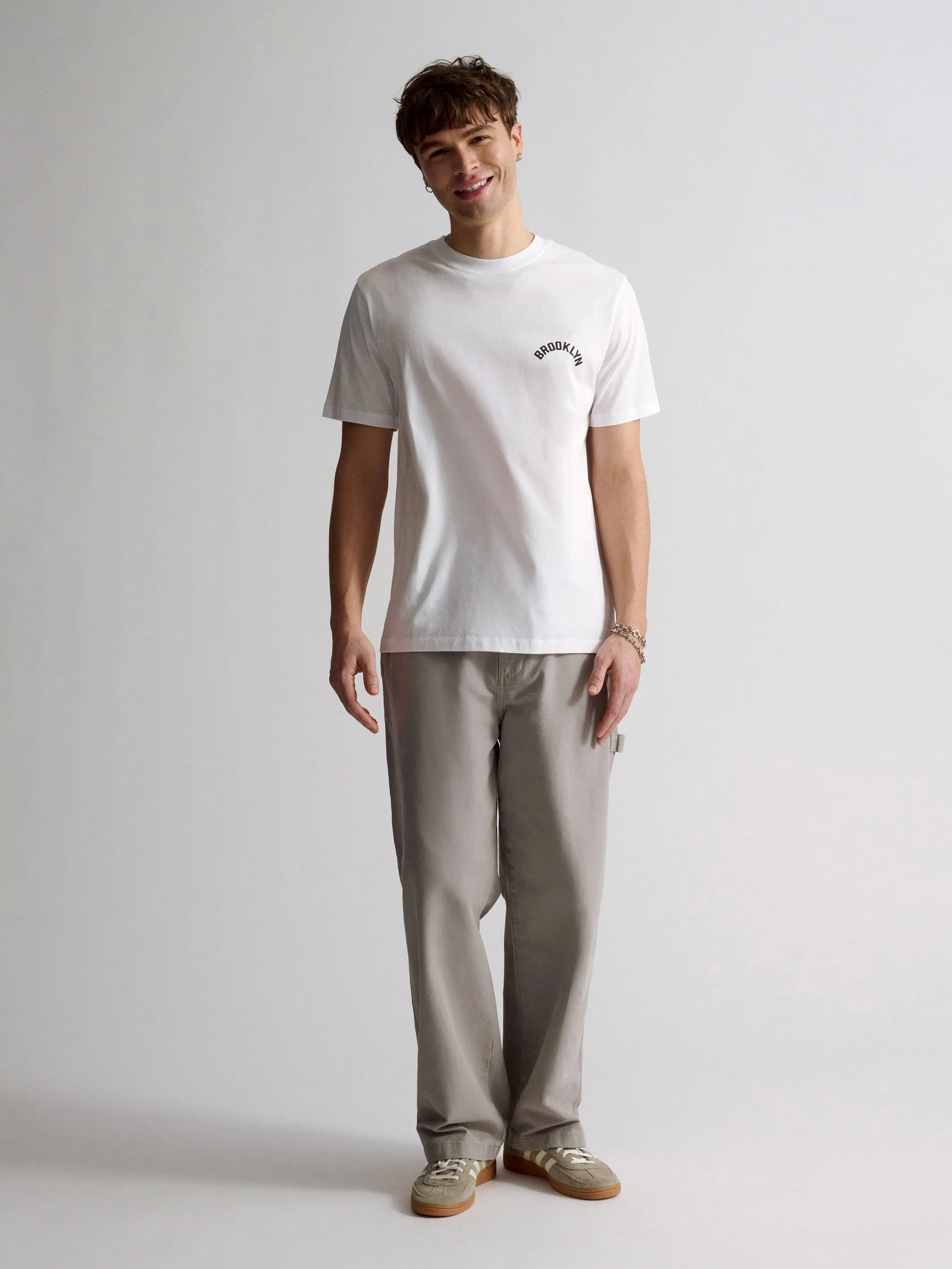 Men's Brooklyn Graphic Slim T-Shirt In White sold by Brooklyn Industries product image thumbnail 3