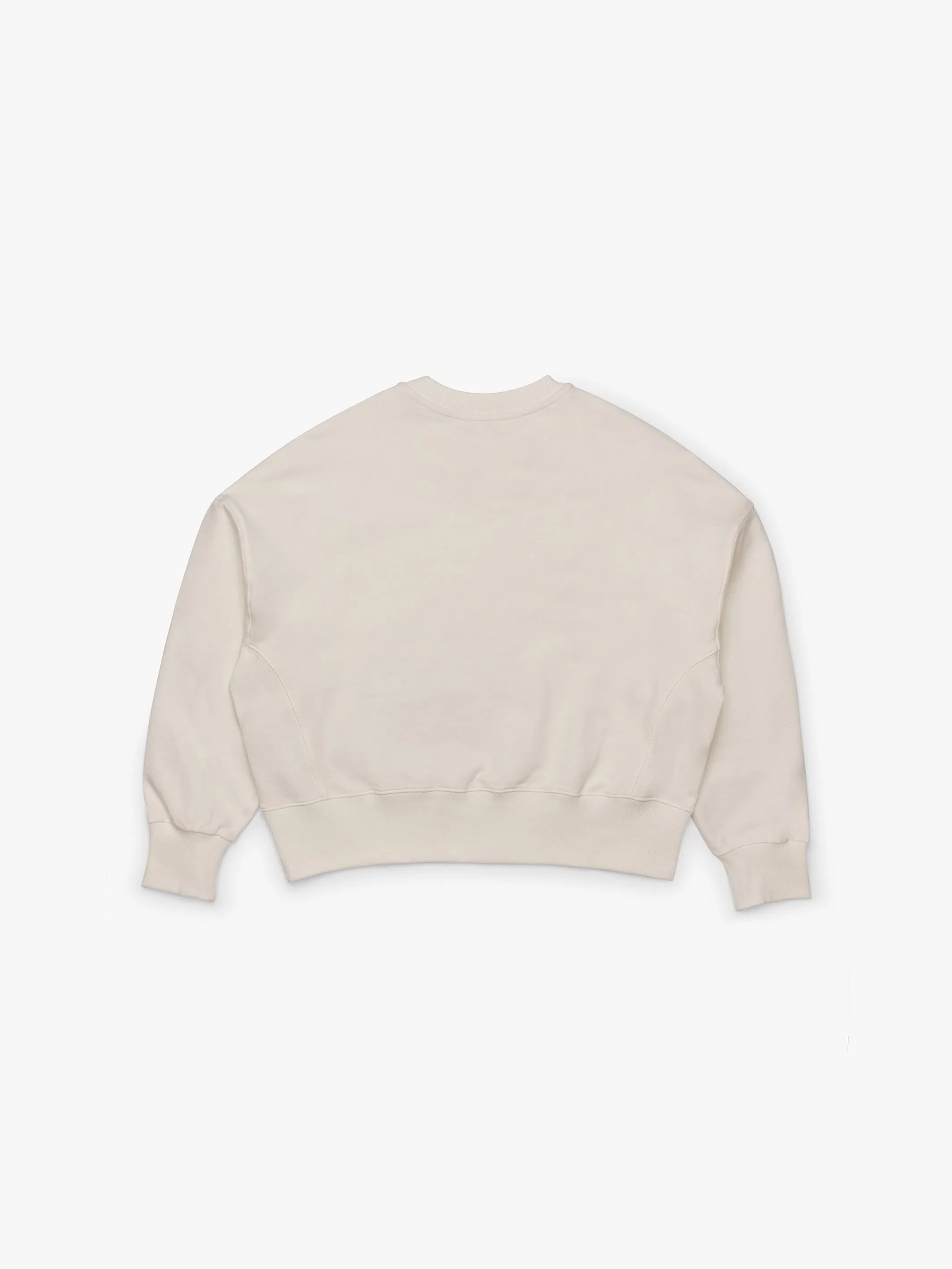 Women's Brooklyn Oversized Crew Neck Sweatshirt In Antique White sold by Brooklyn Industries product image thumbnail 5