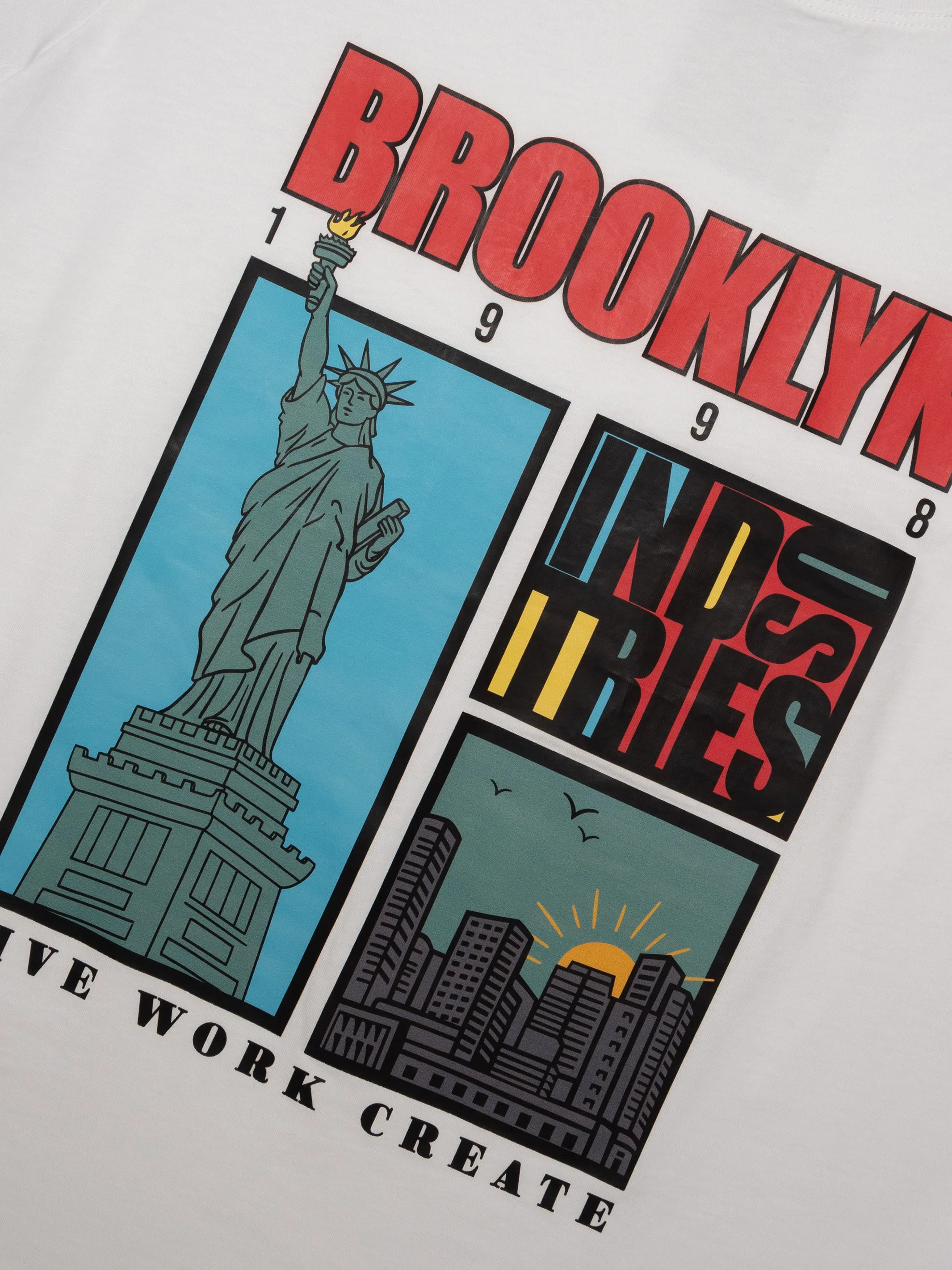 Women's Brooklyn Graphic T-Shirt In White sold by Brooklyn Industries product image thumbnail 3