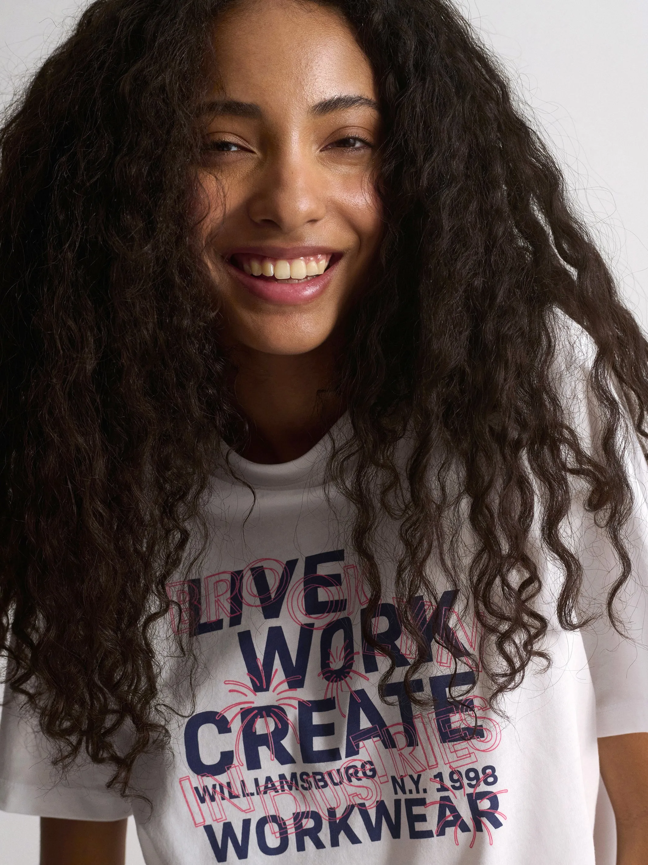 Women's Brooklyn Live Work Create T-Shirt In White sold by Brooklyn Industries product image thumbnail 4