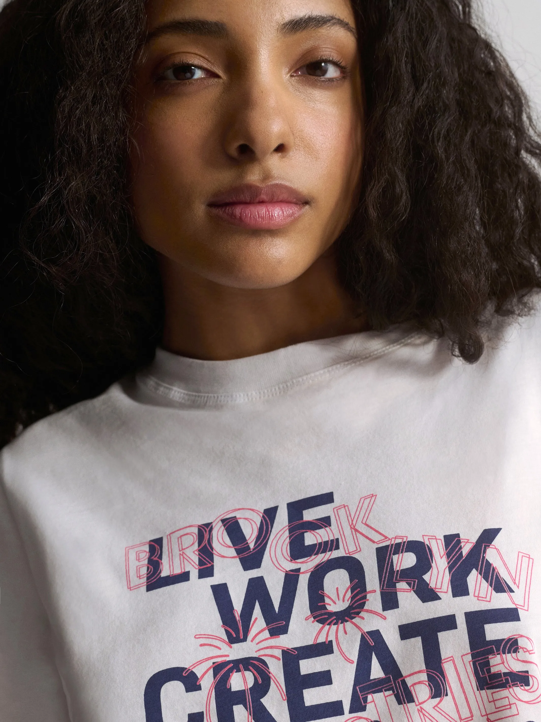 Women's Brooklyn Live Work Create T-Shirt In White sold by Brooklyn Industries product image thumbnail 3