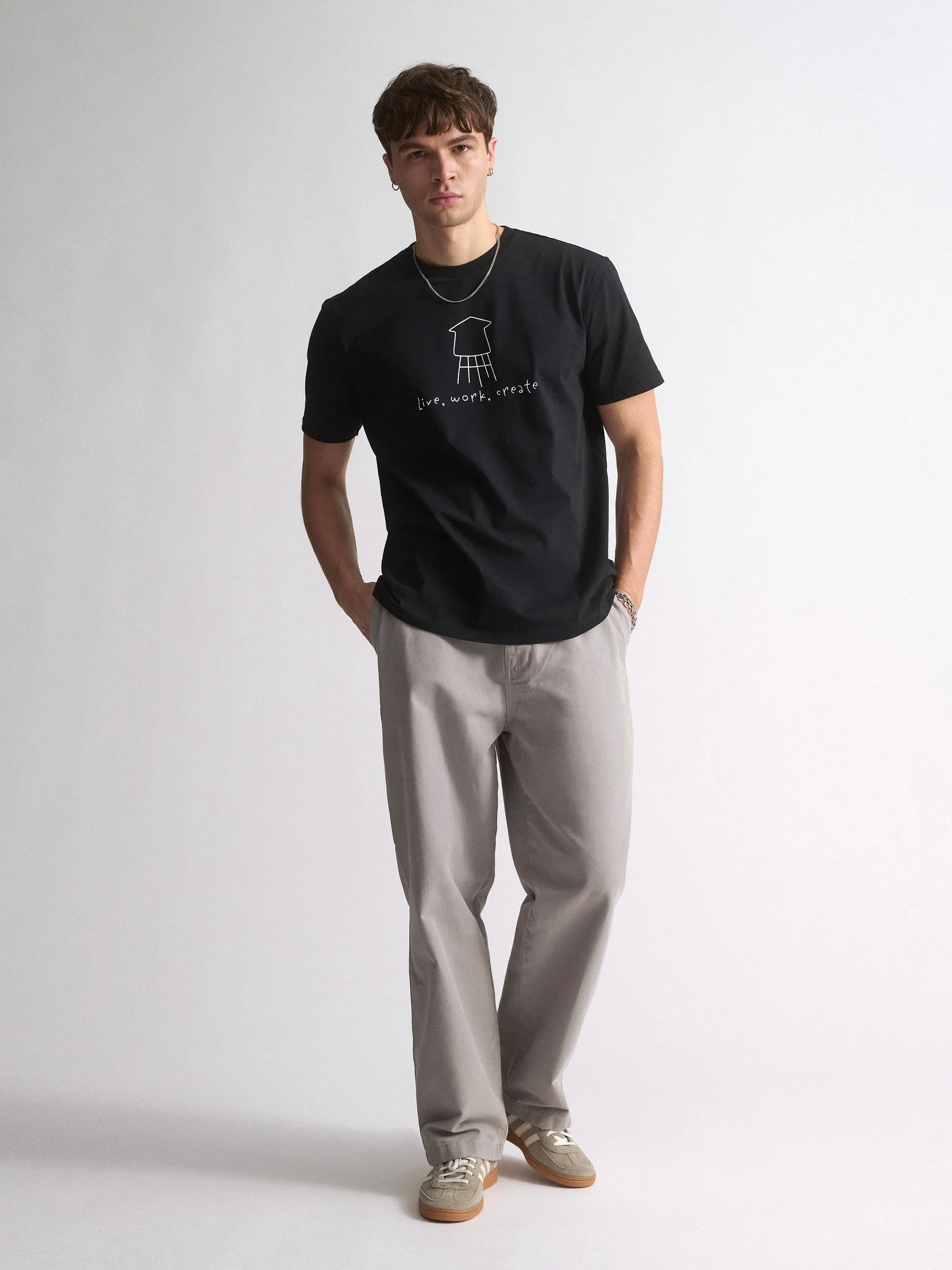 Men's Brooklyn Water Tower Graphic T-Shirt In Black sold by Brooklyn Industries product image thumbnail 4