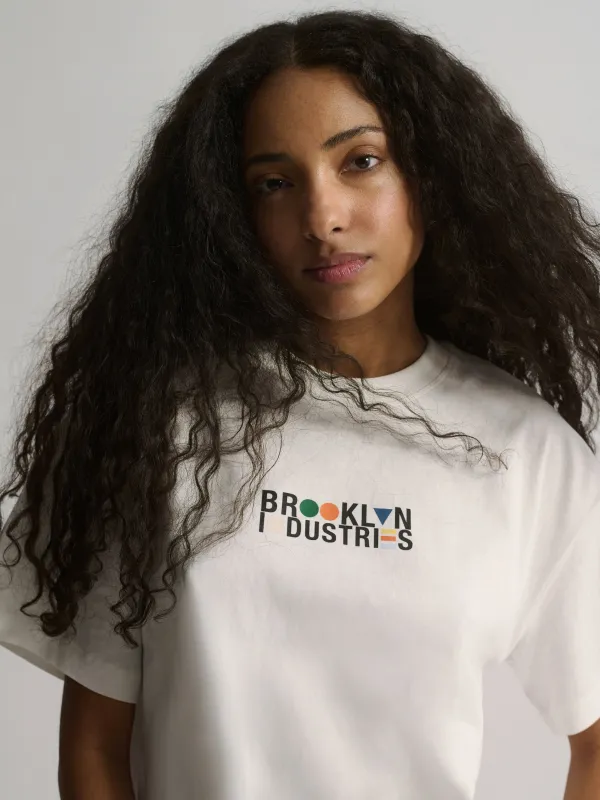 Women's Brooklyn Industries Loose Fit T-Shirt In Antique White sold by Brooklyn Industries