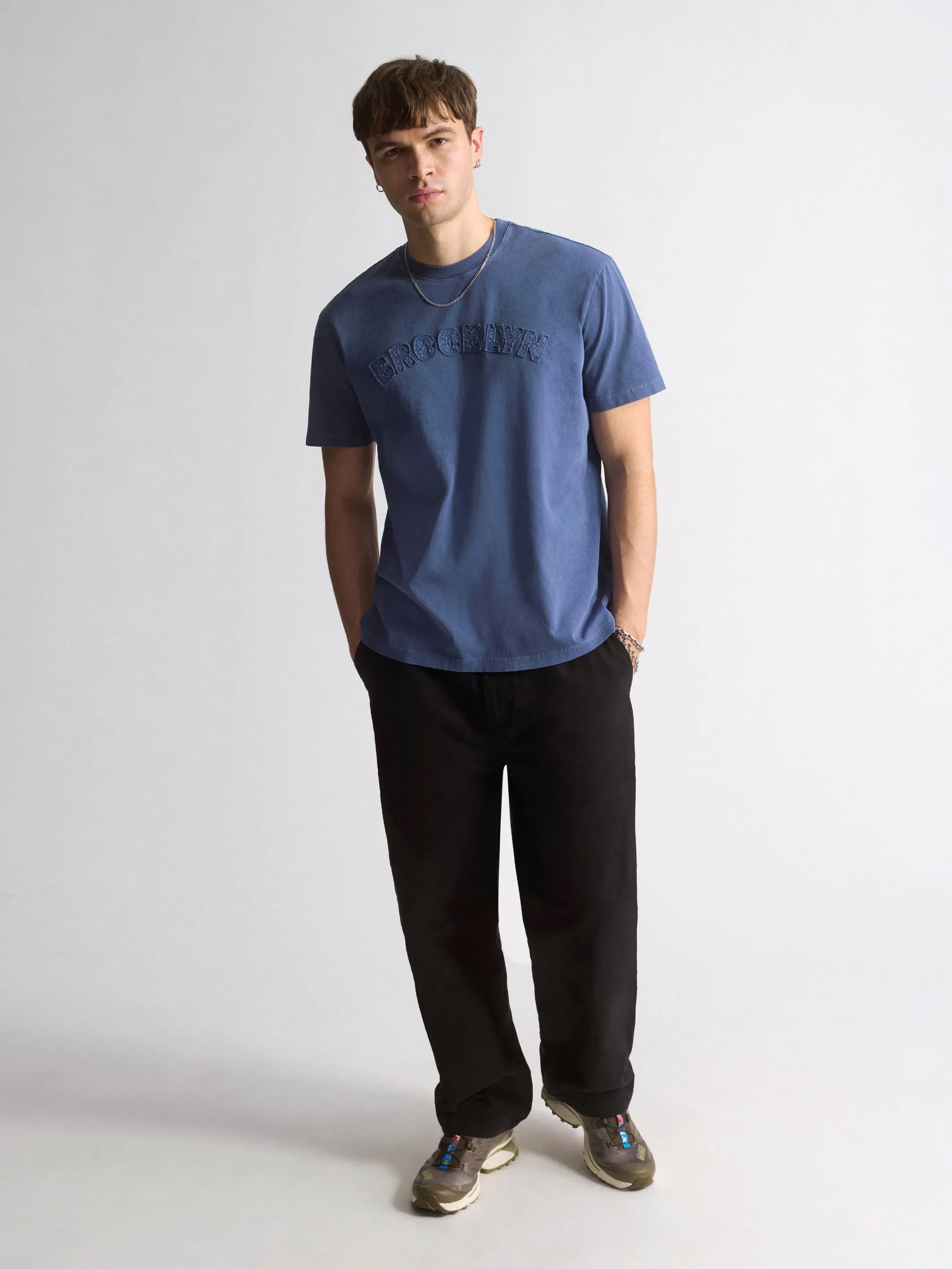 Men's Brooklyn Graphic T-Shirt In Medieval Blue sold by Brooklyn Industries product image thumbnail 3