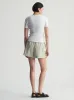 Women's Brooklyn Ribbed Fitted T-Shirt In White sold by Brooklyn Industries