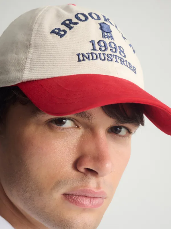 Brooklyn BKI 1998 Cap in True Red sold by Brooklyn Industries