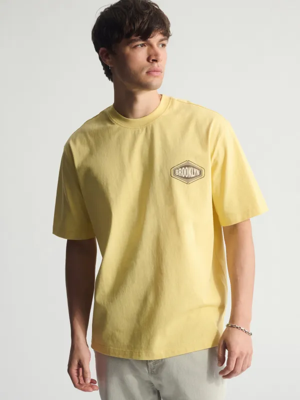 Men's Brooklyn Vintage Loose Fit T-Shirt In Dusky Citron sold by Brooklyn Industries