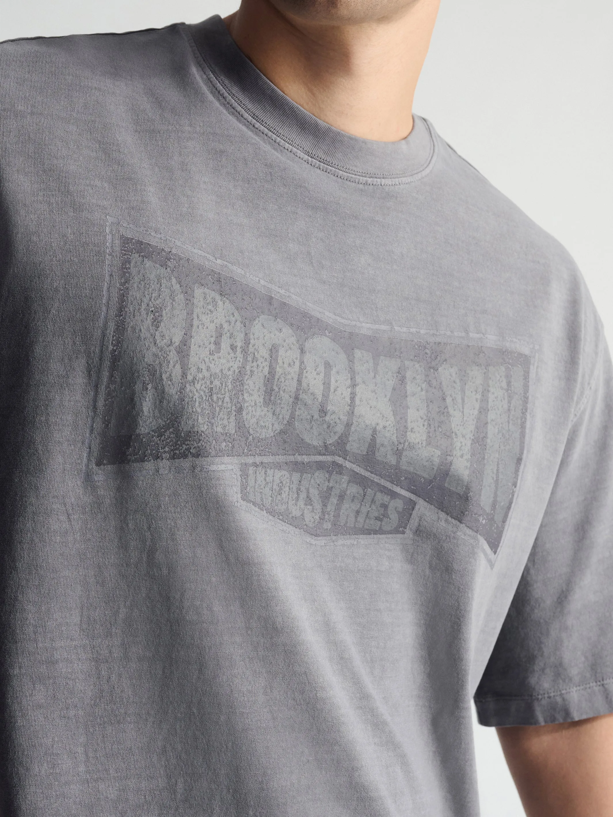 Men's Brooklyn Vintage Loose Fit T-Shirt In Quiet Shade sold by Brooklyn Industries product image thumbnail 3