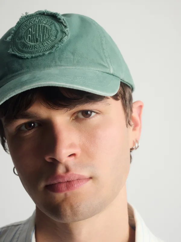 Brooklyn Logo Cap in Silver Pine sold by Brooklyn Industries