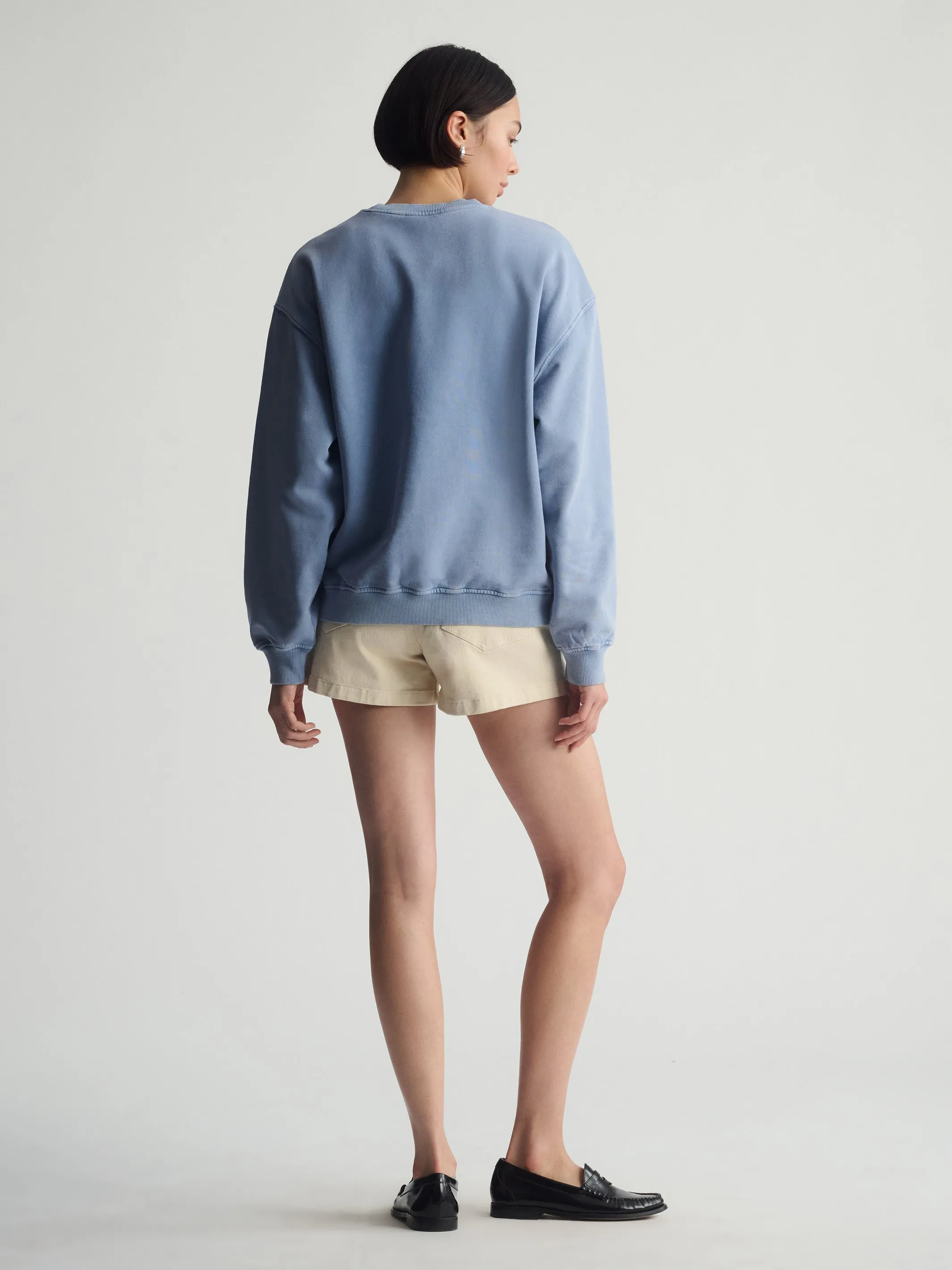 Women's Brooklyn Loose Crew Neck Sweatshirt In Bijou Blue sold by Brooklyn Industries product image thumbnail 3