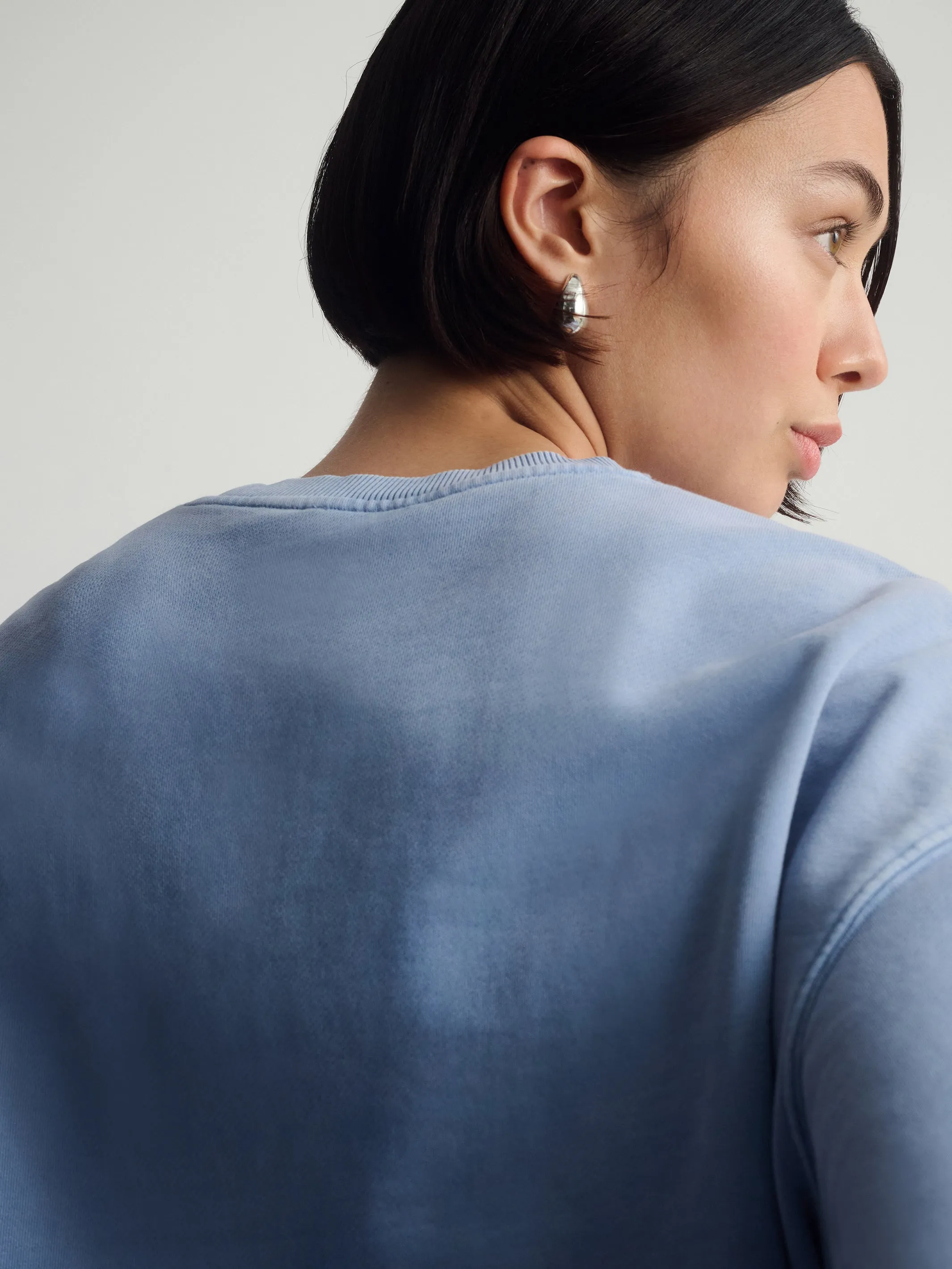 Women's Brooklyn Loose Crew Neck Sweatshirt In Bijou Blue sold by Brooklyn Industries product image thumbnail 5