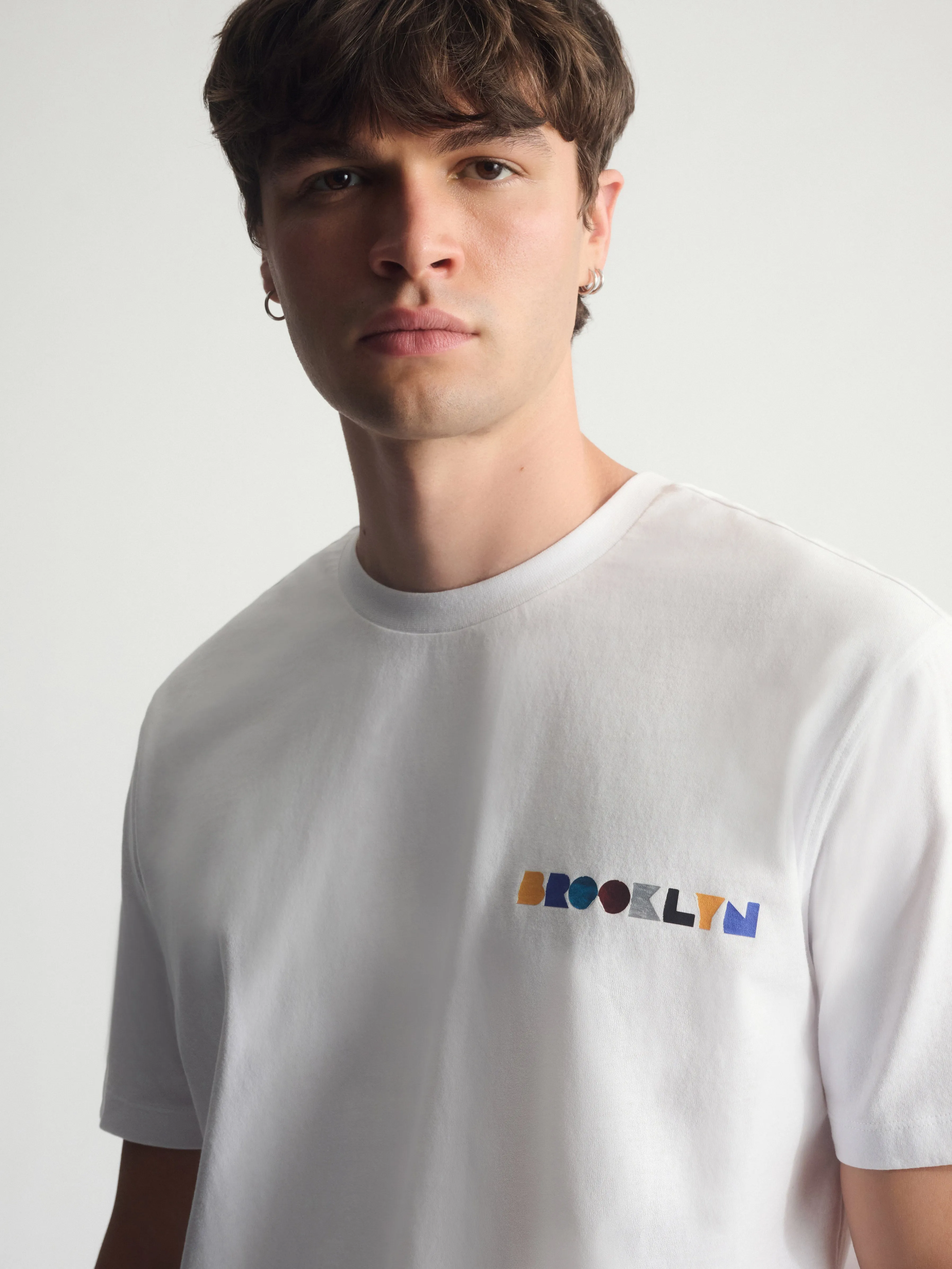 Men's Brooklyn Water Tower T-Shirt In White sold by Brooklyn Industries product image thumbnail 5