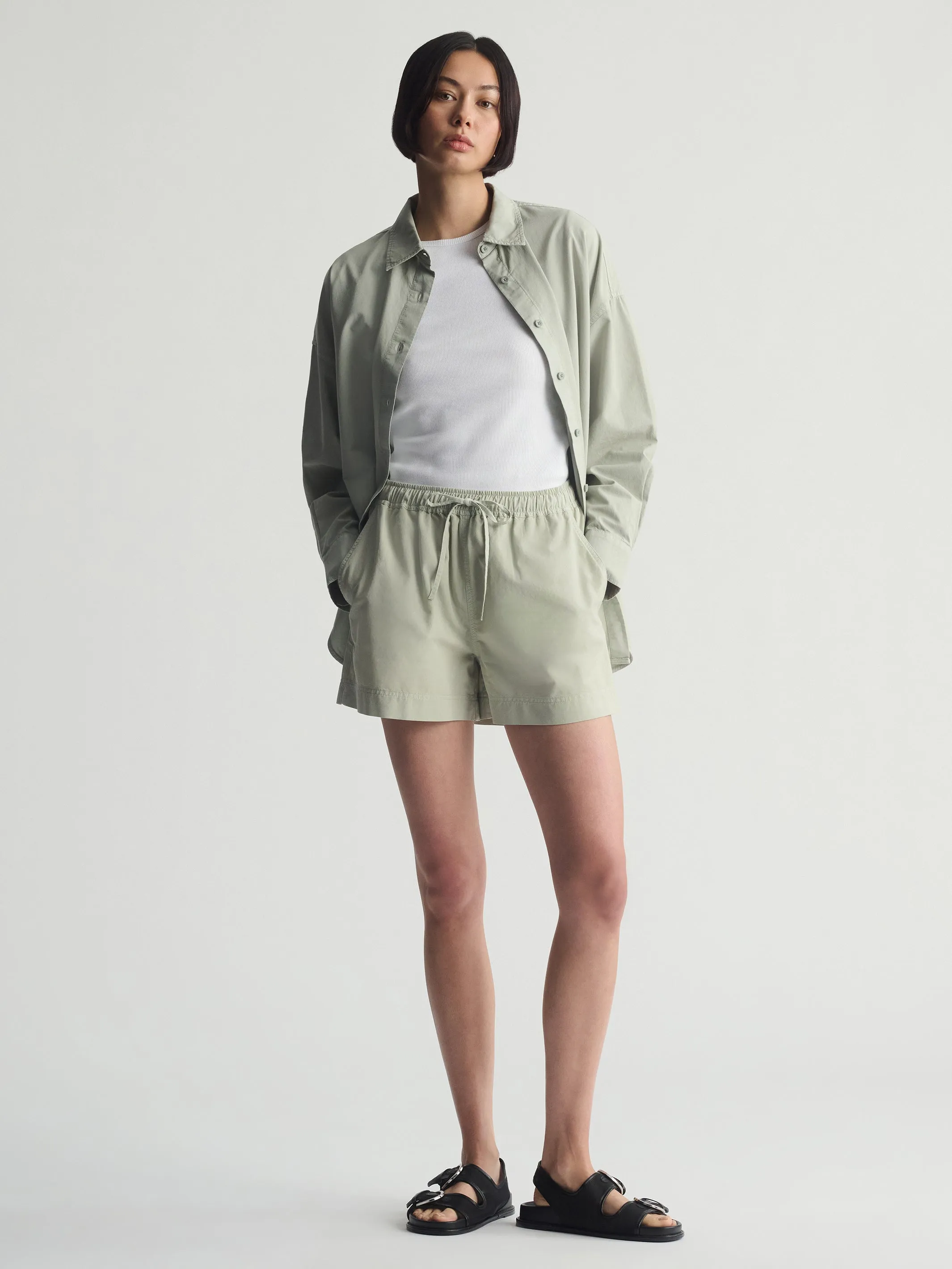 Women's Long Sleeve Shirt In Puritan Gray sold by Brooklyn Industries product image thumbnail 4