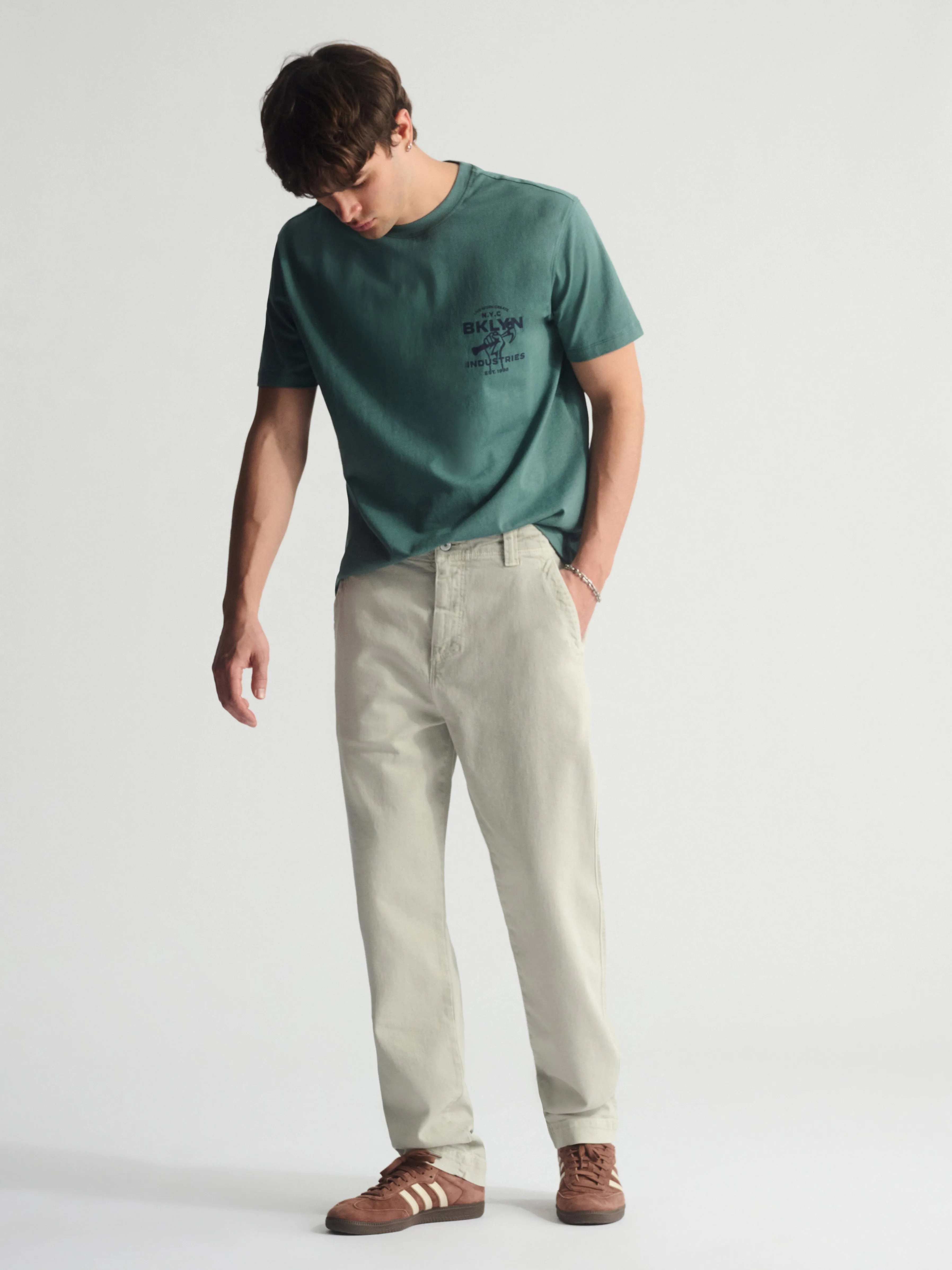 Men's Straight Leg Pants In Puritan Gray sold by Brooklyn Industries product image thumbnail 3