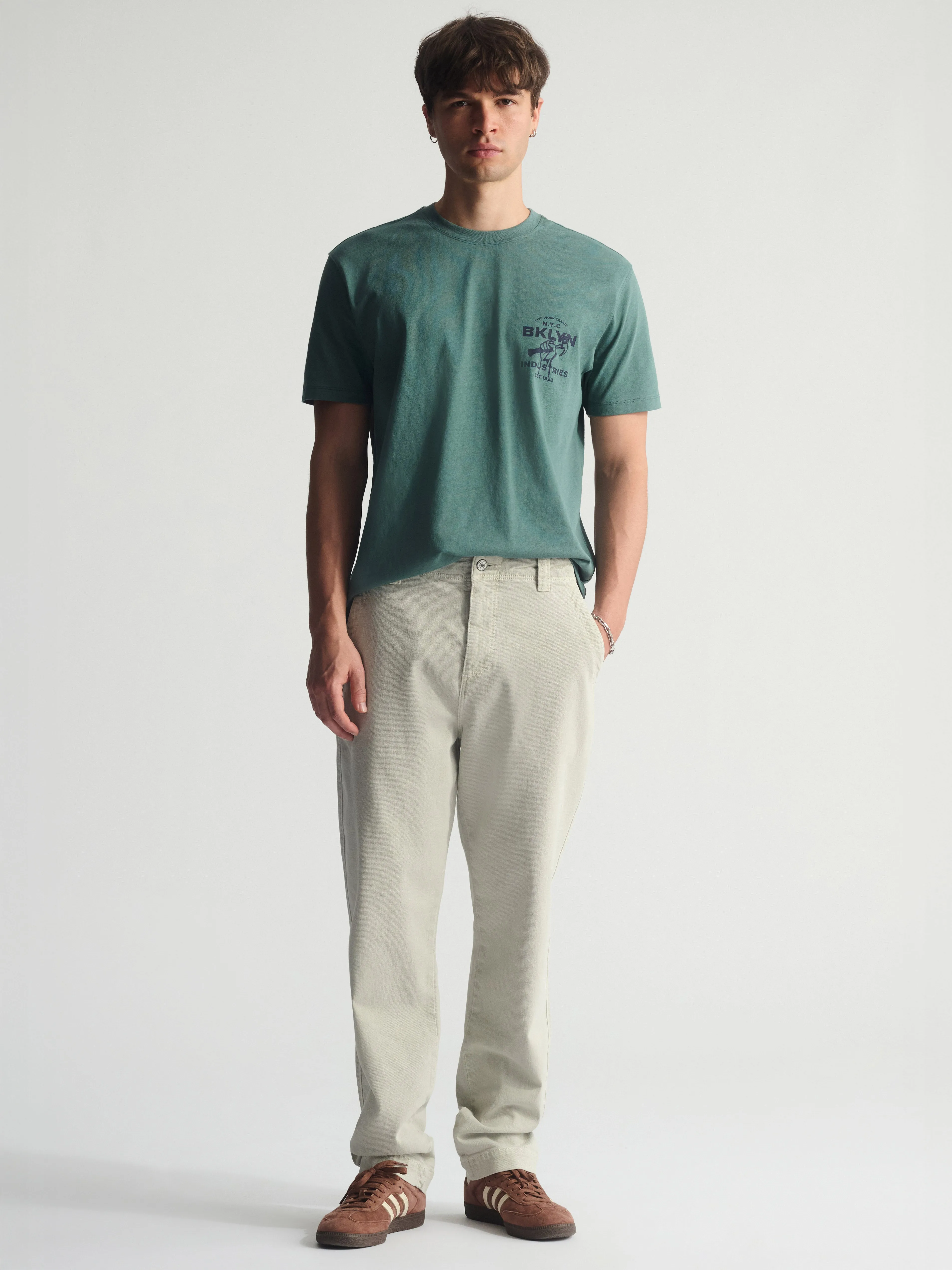 Men's Straight Leg Pants In Puritan Gray sold by Brooklyn Industries product image thumbnail 2