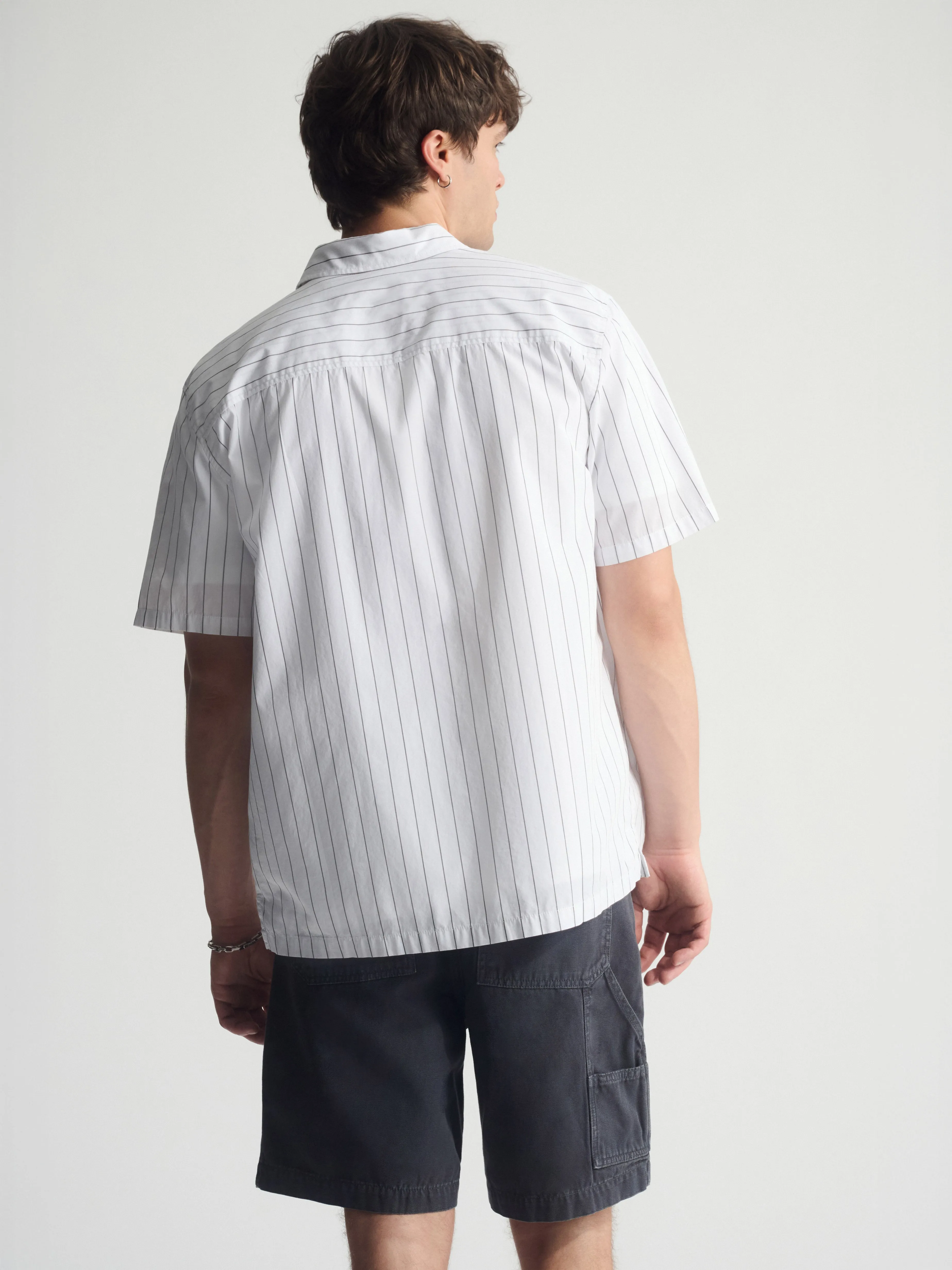 Men's Striped Short Sleeve Shirt In Castlerock sold by Brooklyn Industries product image thumbnail 2