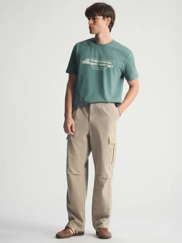 Men's Brooklyn Cargo Pants In Winter Twig sold by Brooklyn Industries