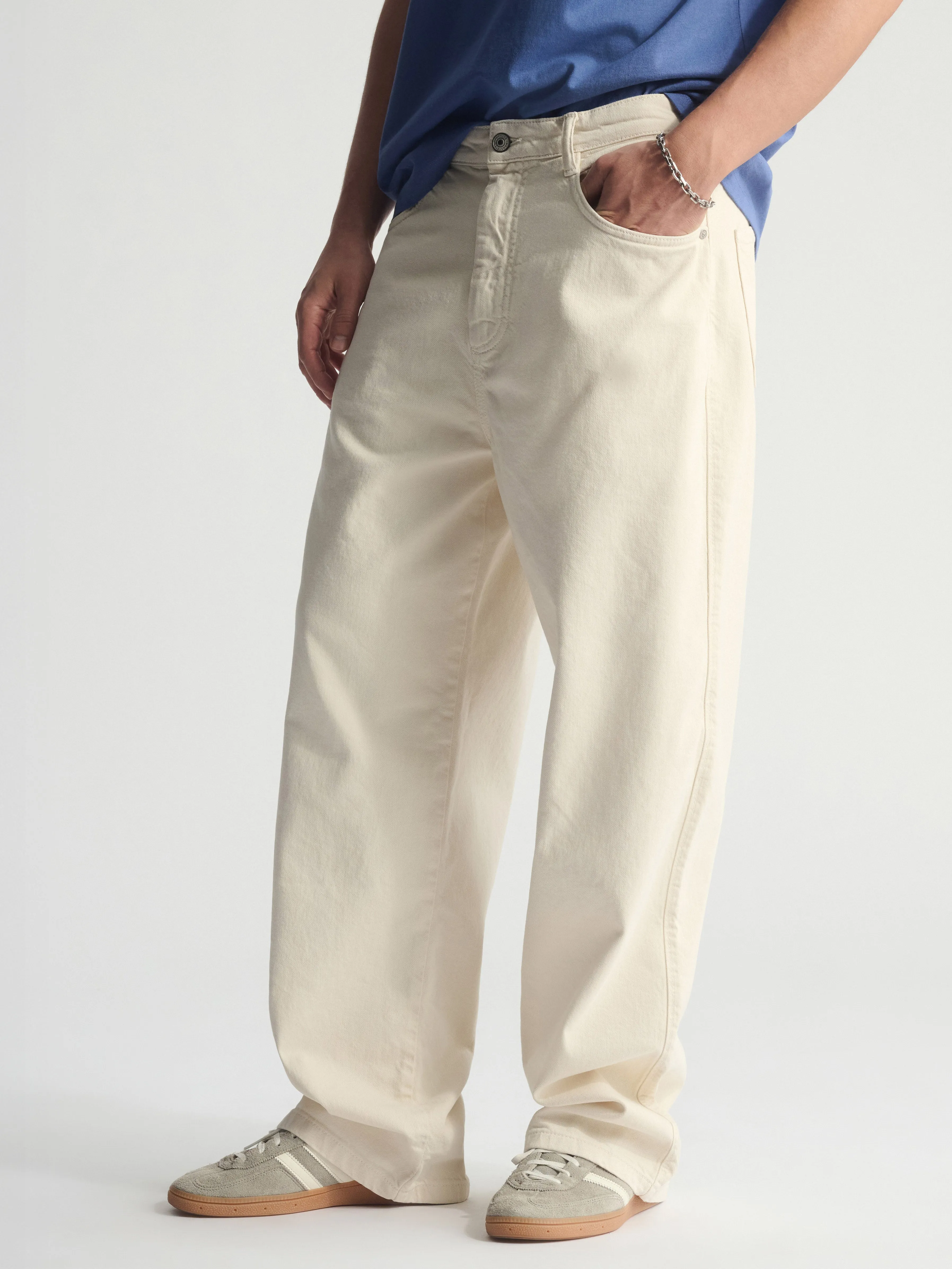 Men's Brooklyn Wide Leg Jeans In Turtledove sold by Brooklyn Industries product image thumbnail 2