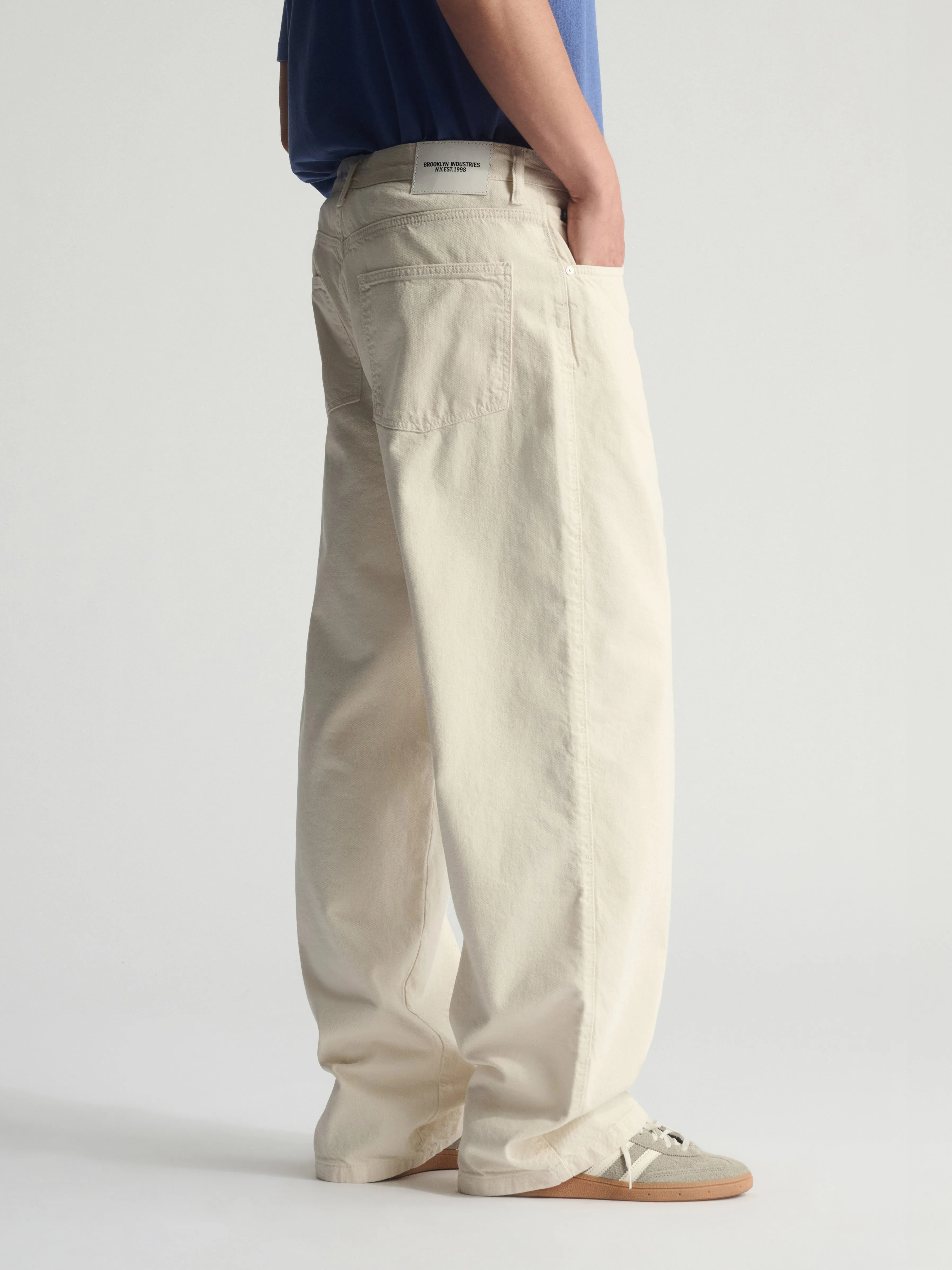 Men's Brooklyn Wide Leg Jeans In Turtledove sold by Brooklyn Industries product image thumbnail 4