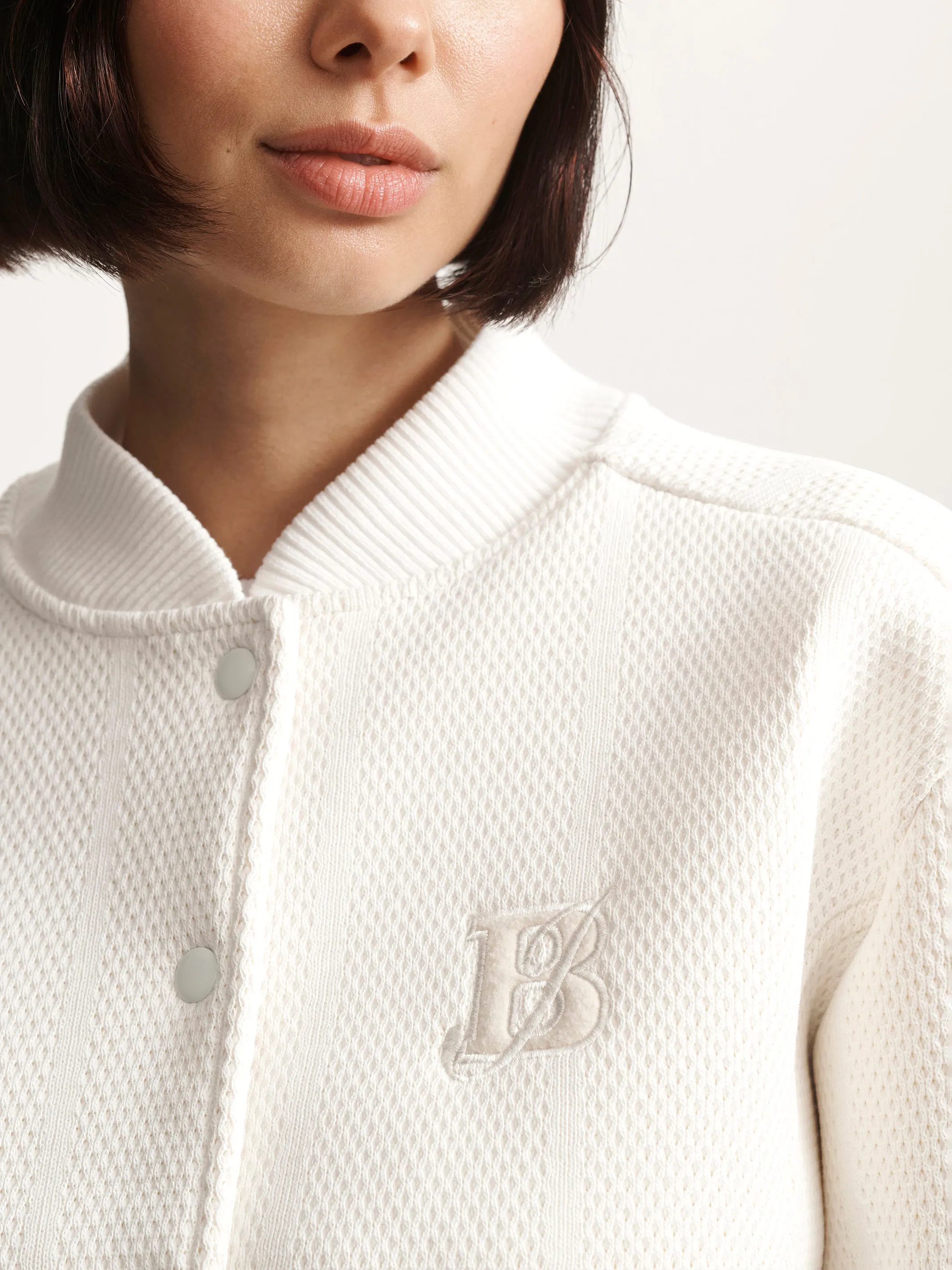 Women's Brooklyn Bomber Jacket In Antique White sold by Brooklyn Industries product image thumbnail 5