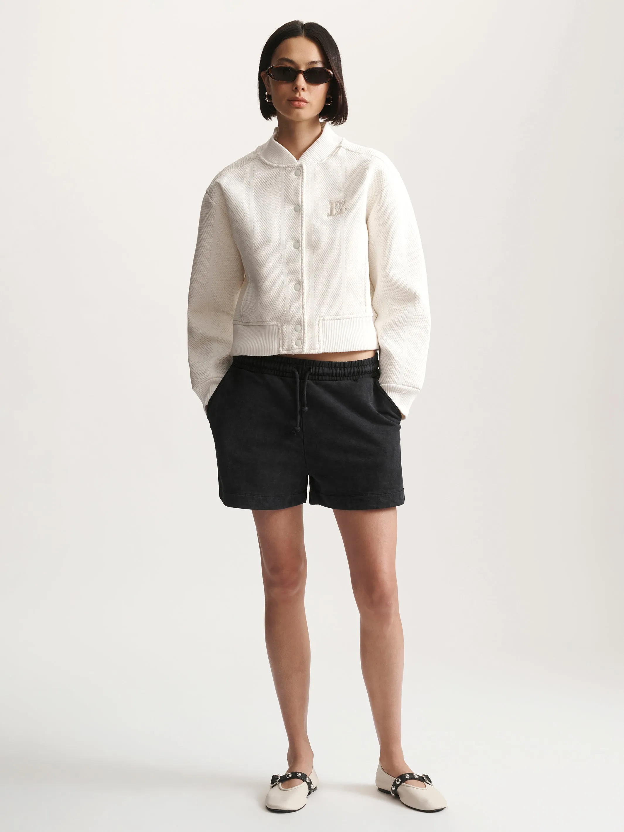 Women's Brooklyn Bomber Jacket In Antique White sold by Brooklyn Industries product image thumbnail 2