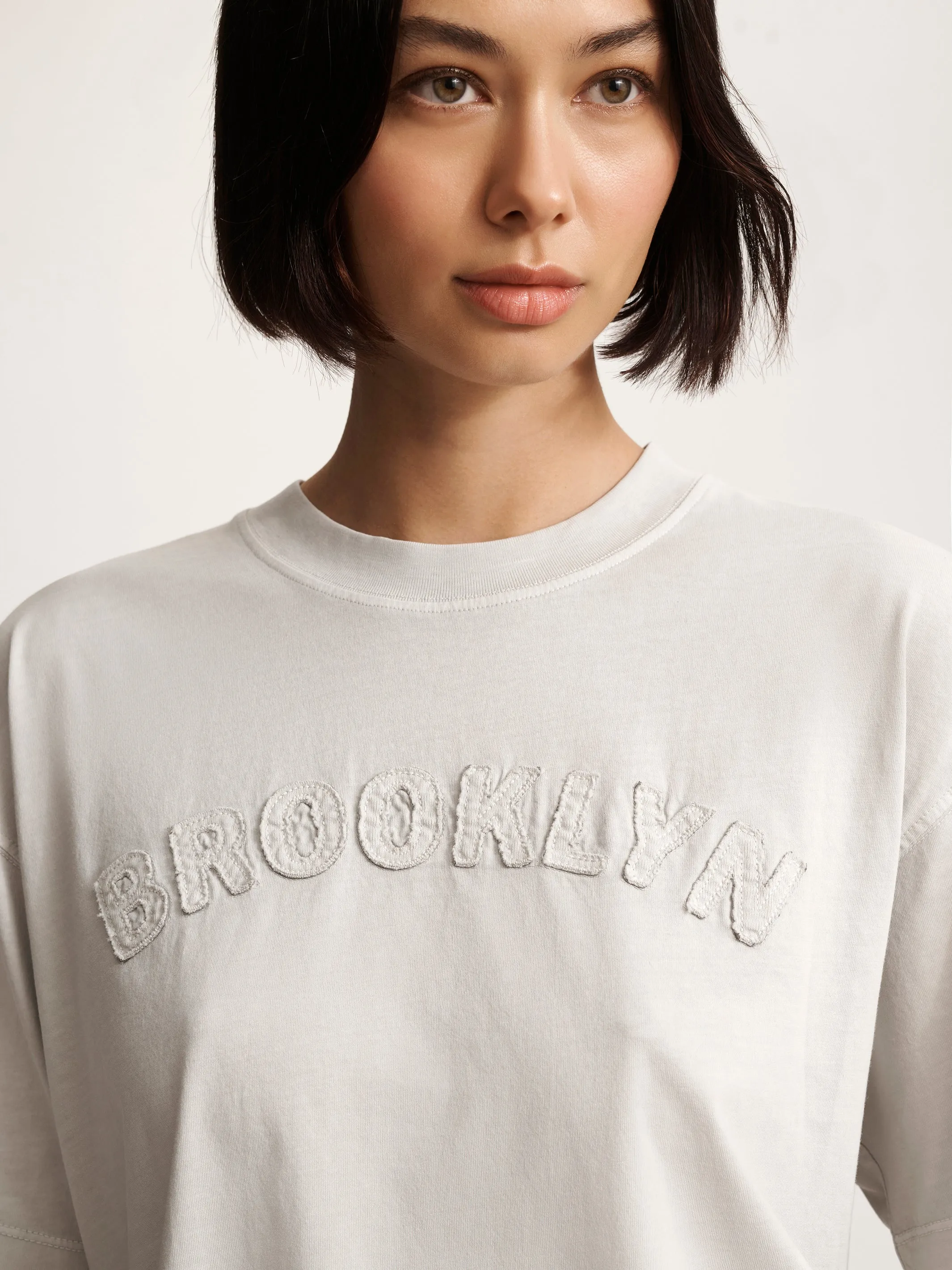 Women's Brooklyn Graphic T-Shirt In Oyster Mushroom sold by Brooklyn Industries product image thumbnail 4
