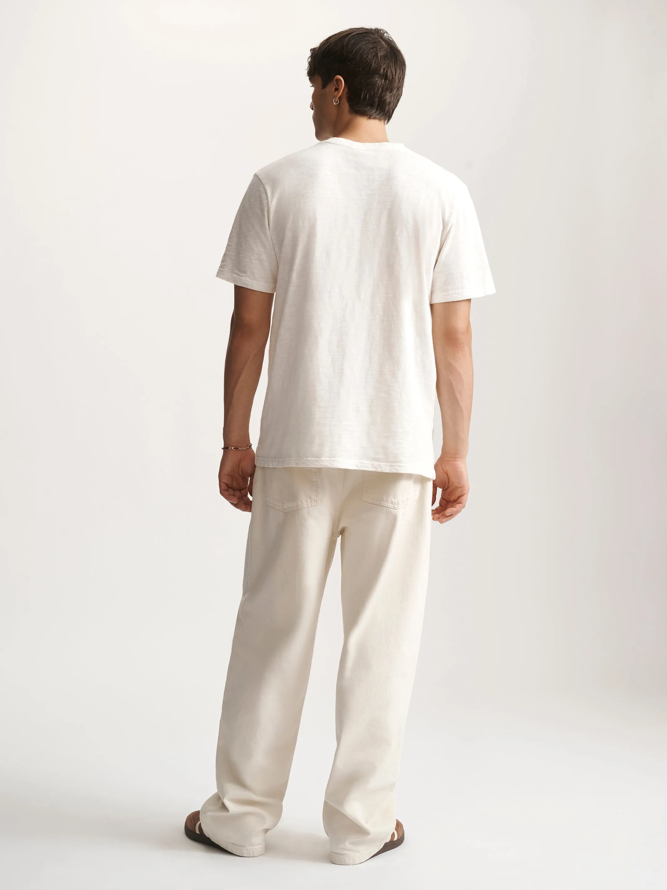 Men's Brooklyn Slub T-Shirt In Antique White sold by Brooklyn Industries product image thumbnail 5