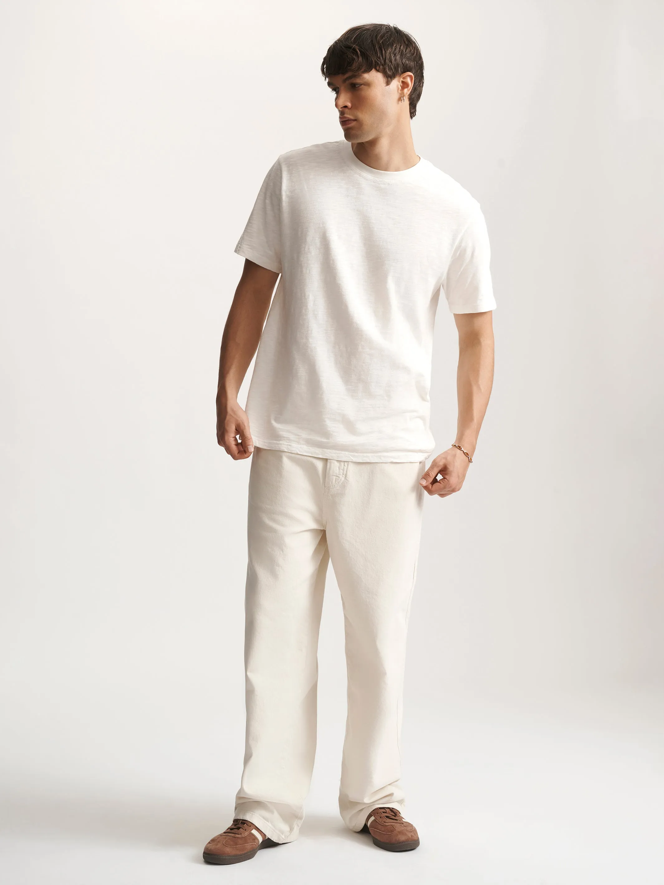 Men's Brooklyn Slub T-Shirt In Antique White sold by Brooklyn Industries product image thumbnail 3