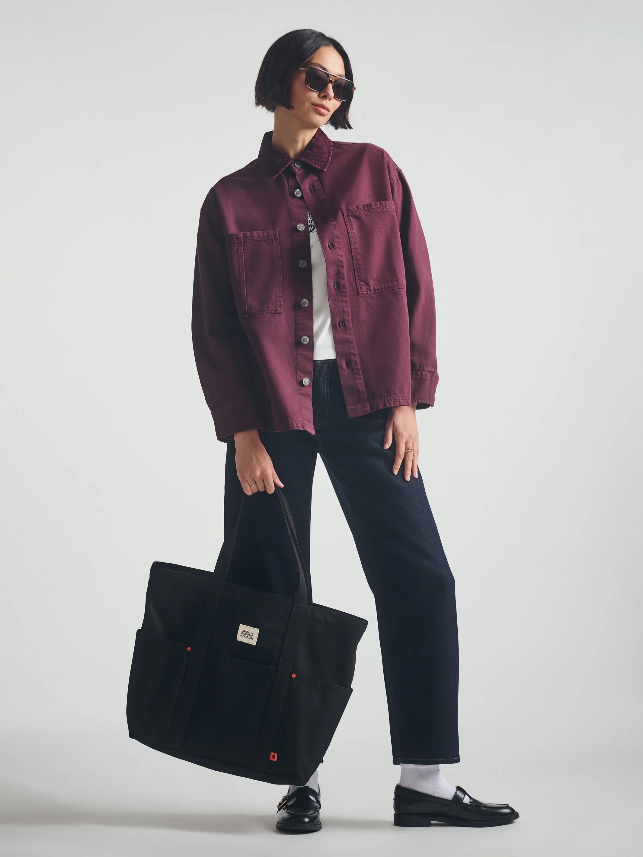 Women's Overshirt in Windsor Wine sold by Brooklyn Industries product image thumbnail 2