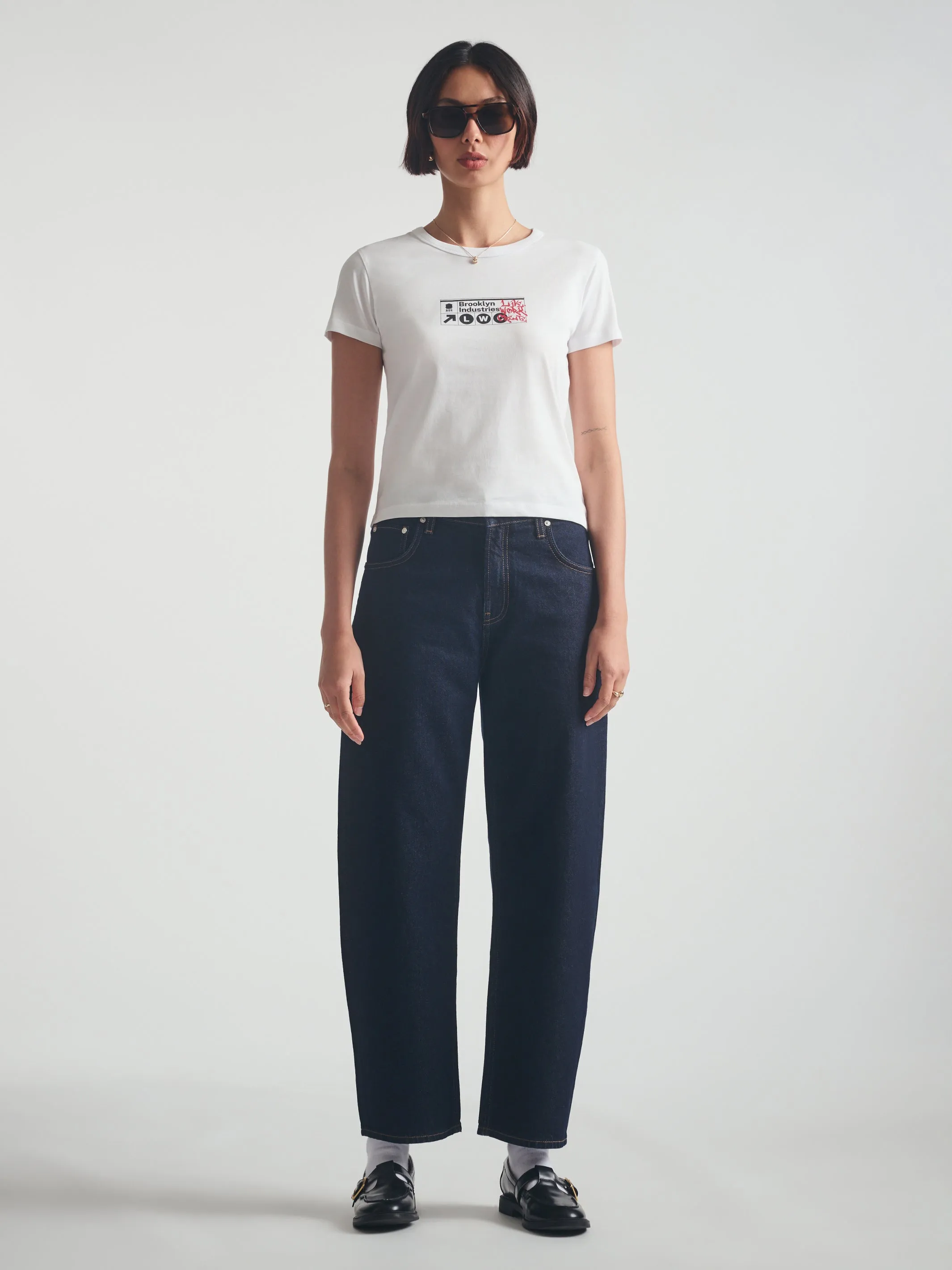 Women's Barrel Jeans in Rinse Denim sold by Brooklyn Industries