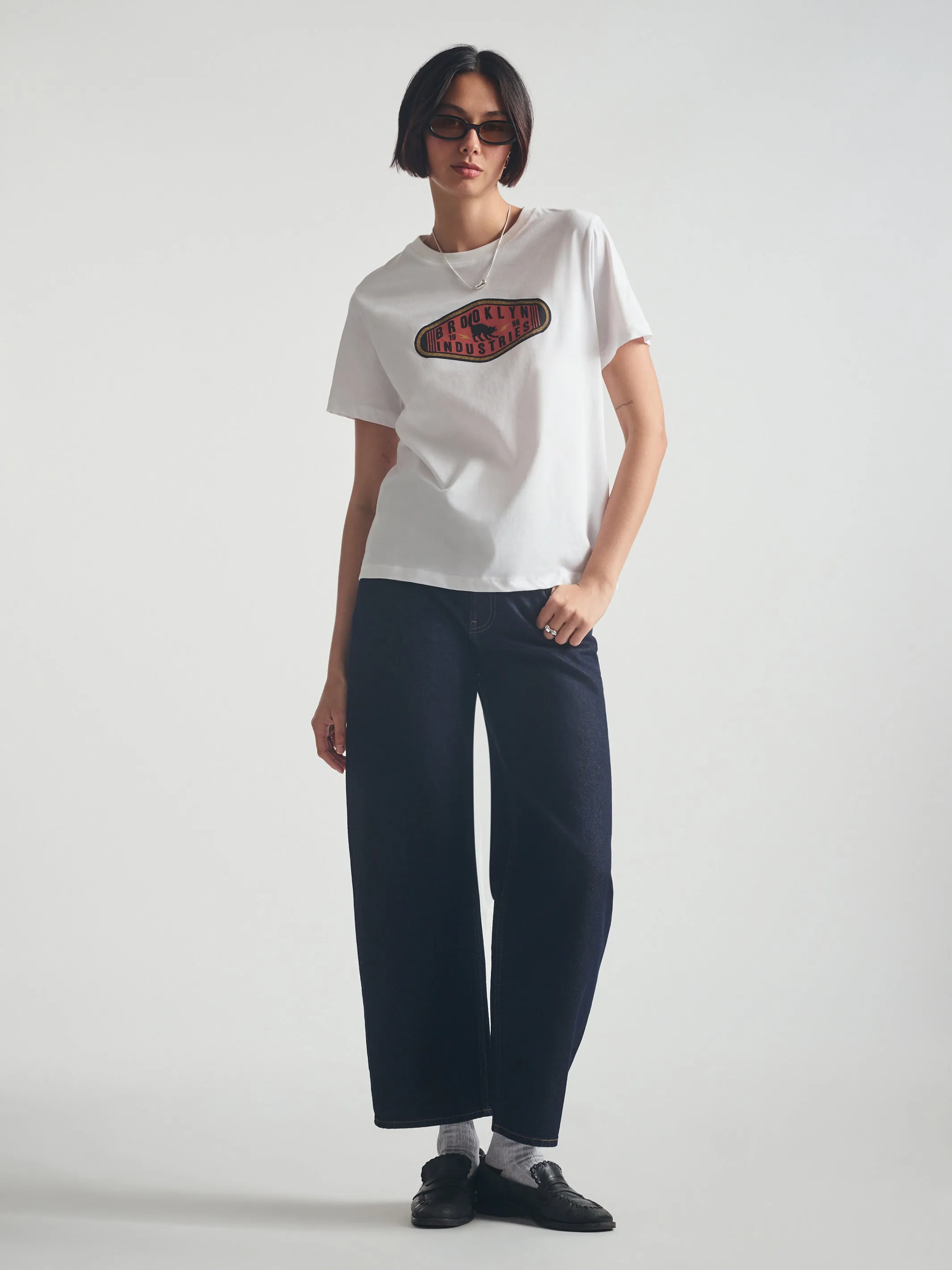 Women's Brooklyn Cat T-Shirt in White sold by Brooklyn Industries product image thumbnail 2
