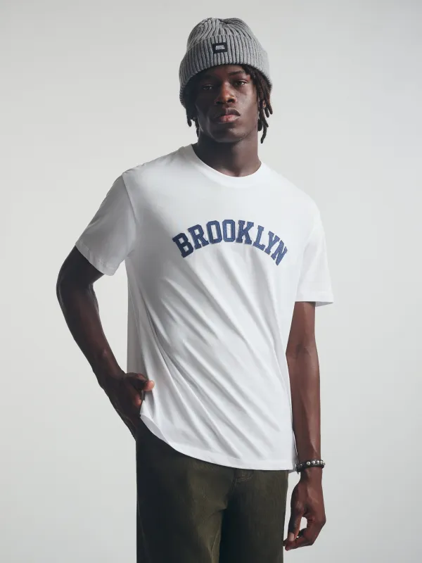 Men's Brooklyn T-Shirt In White sold by Brooklyn Industries
