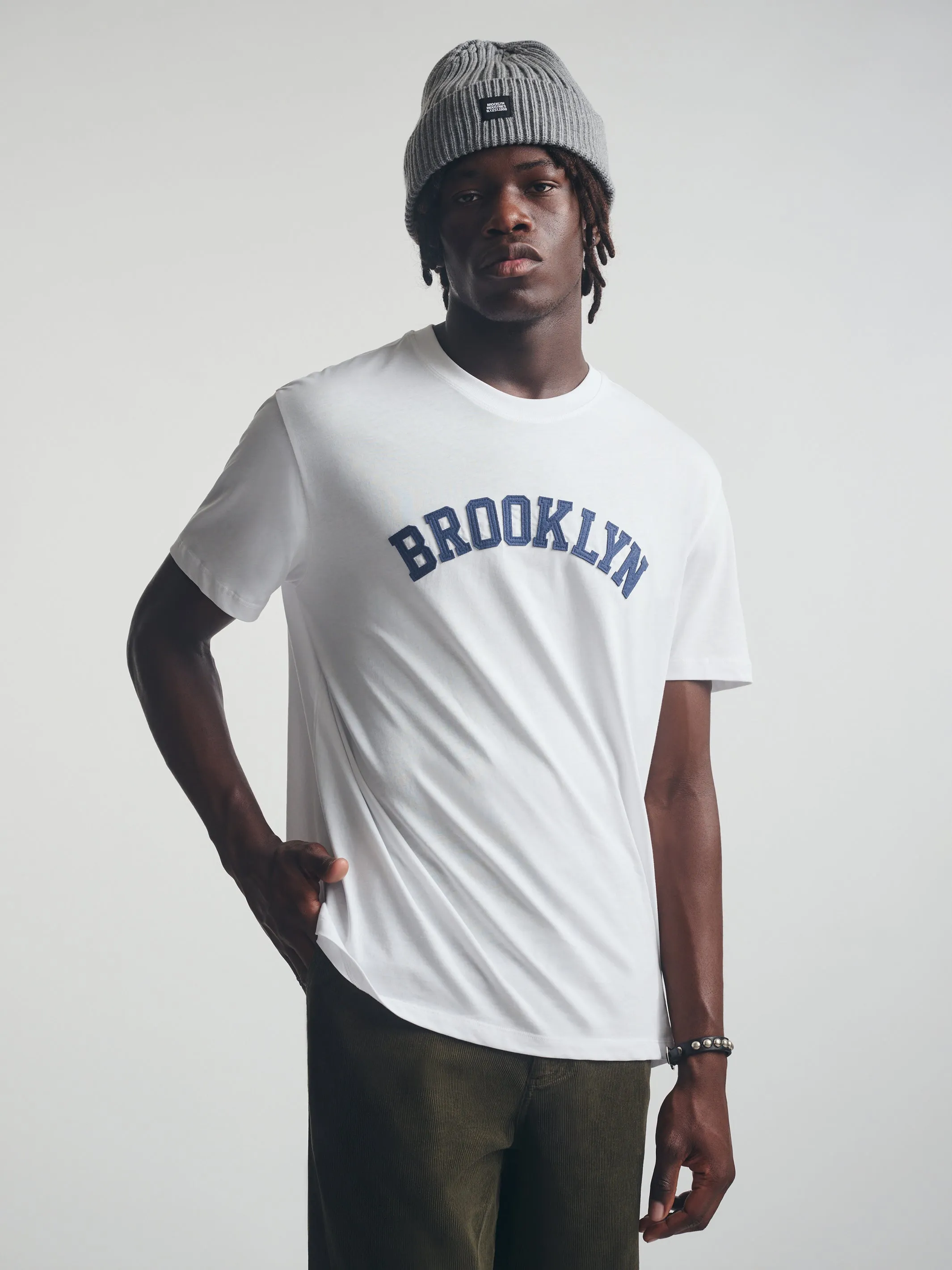 Men's Brooklyn T-Shirt In White sold by Brooklyn Industries