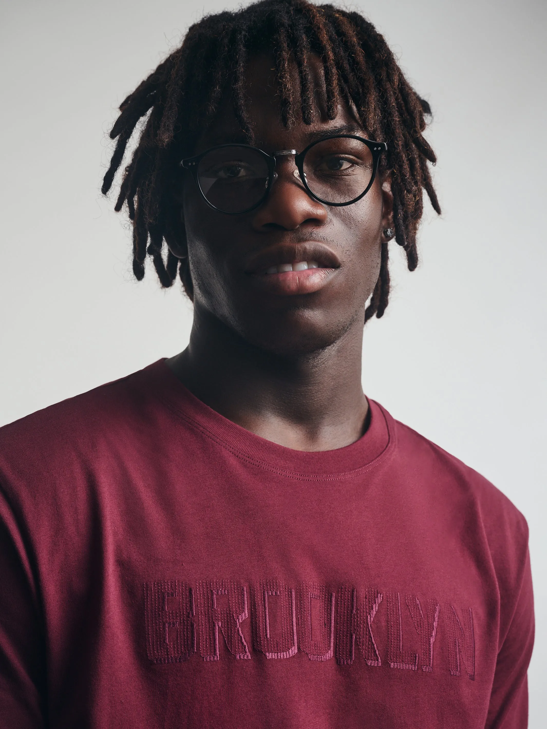 Men's Brooklyn T-Shirt In Windsor Wine sold by Brooklyn Industries product image thumbnail 4
