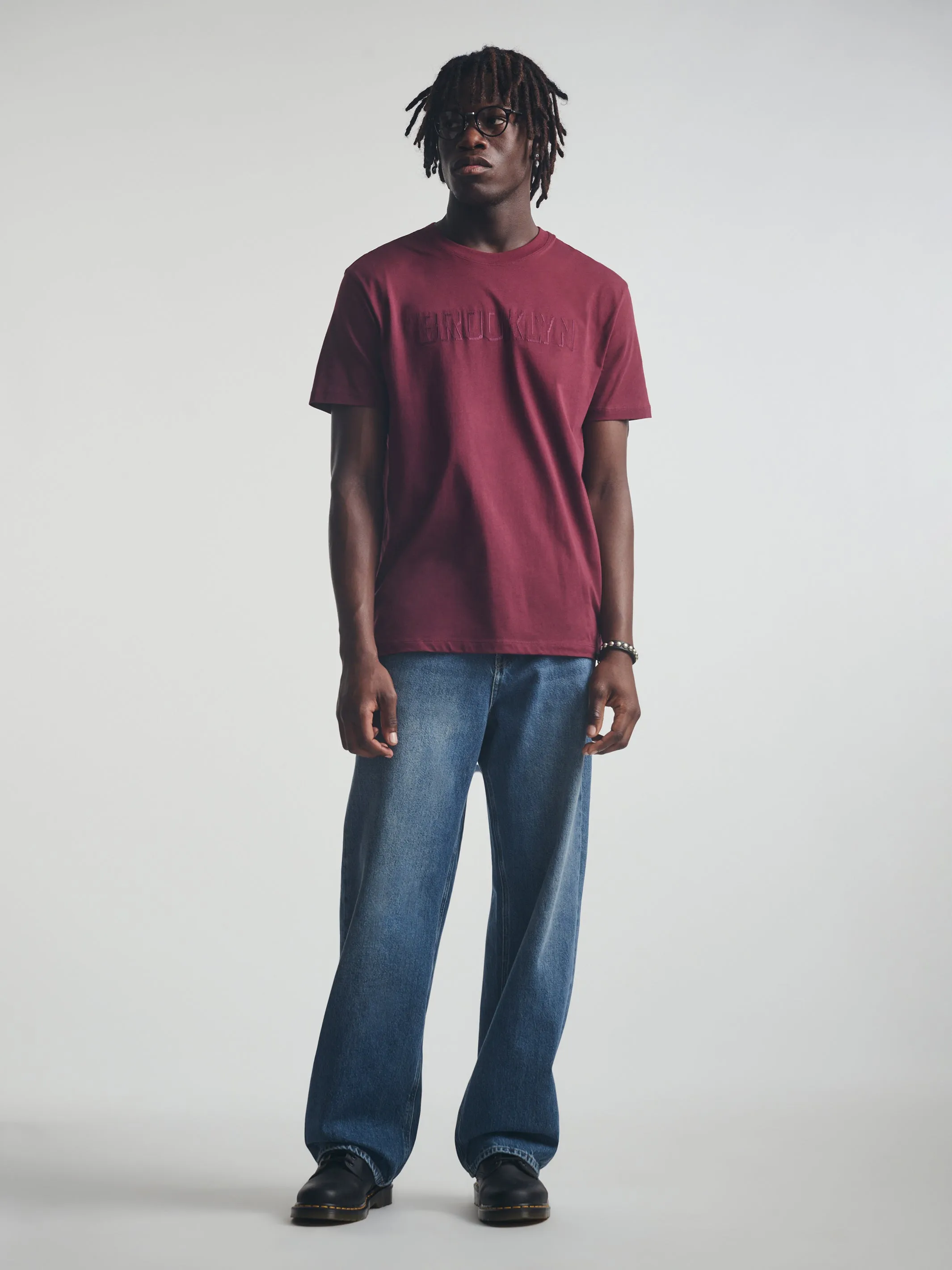 Men's Brooklyn T-Shirt In Windsor Wine sold by Brooklyn Industries product image thumbnail 2