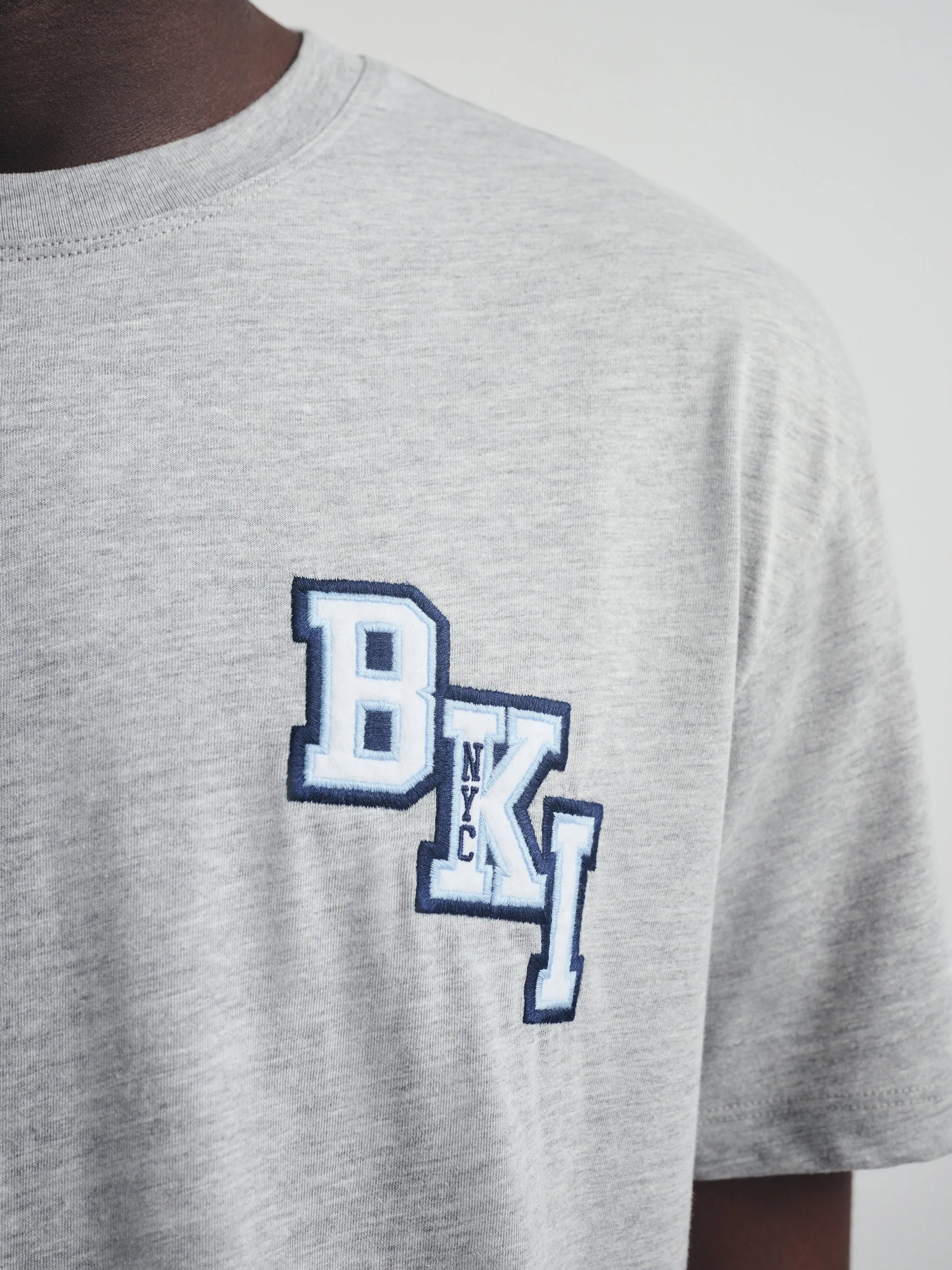 Men's Brooklyn T-Shirt in Mid Grey Melange sold by Brooklyn Industries product image thumbnail 2