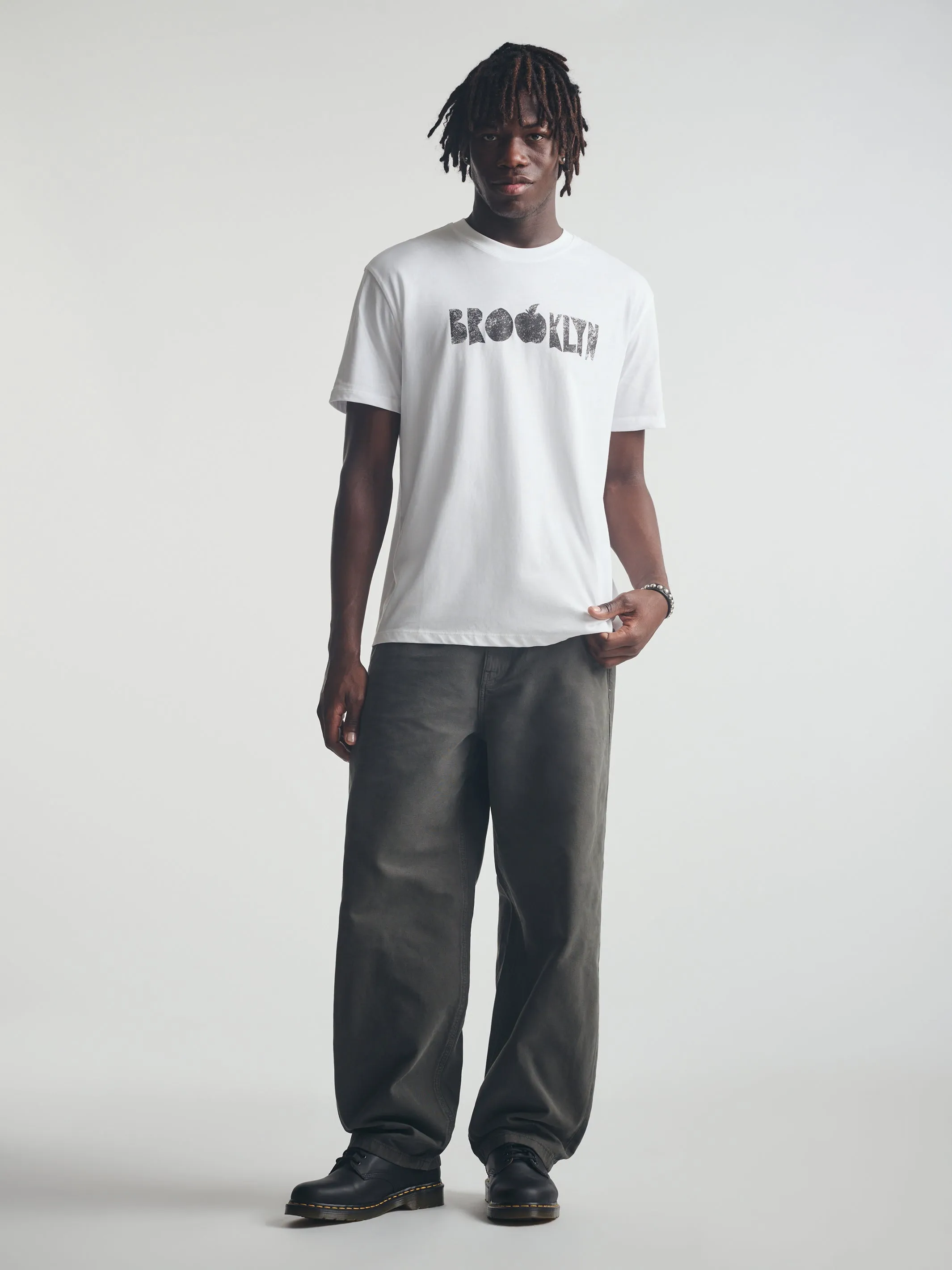 Men's Brooklyn Graphic T-Shirt in White sold by Brooklyn Industries product image thumbnail 2