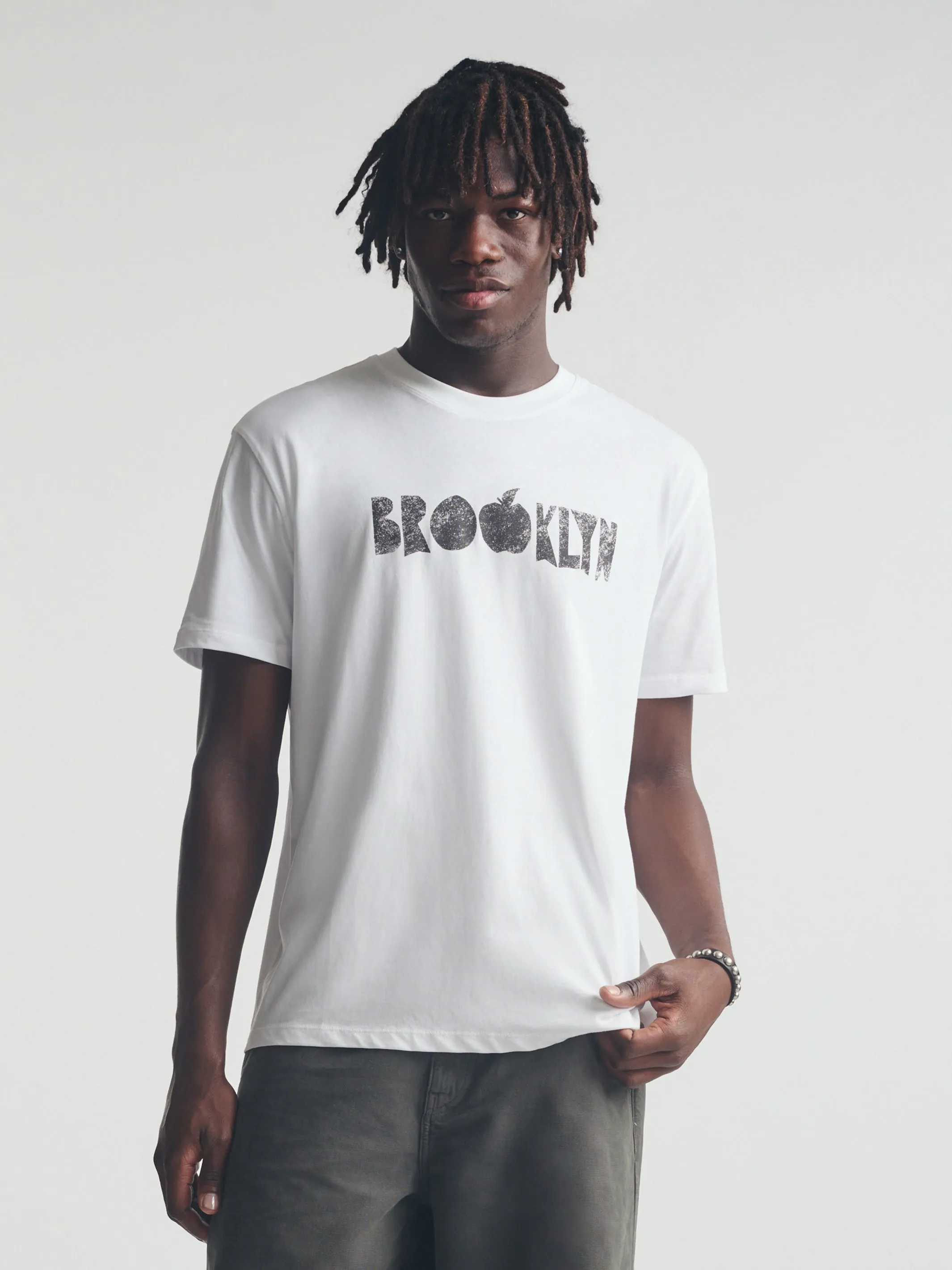 Men's Brooklyn Graphic T-Shirt in White sold by Brooklyn Industries