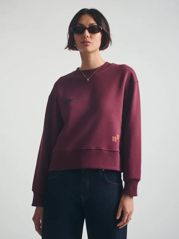 Women's Brooklyn Cat Sweatshirt in Windsor Wine sold by Brooklyn Industries