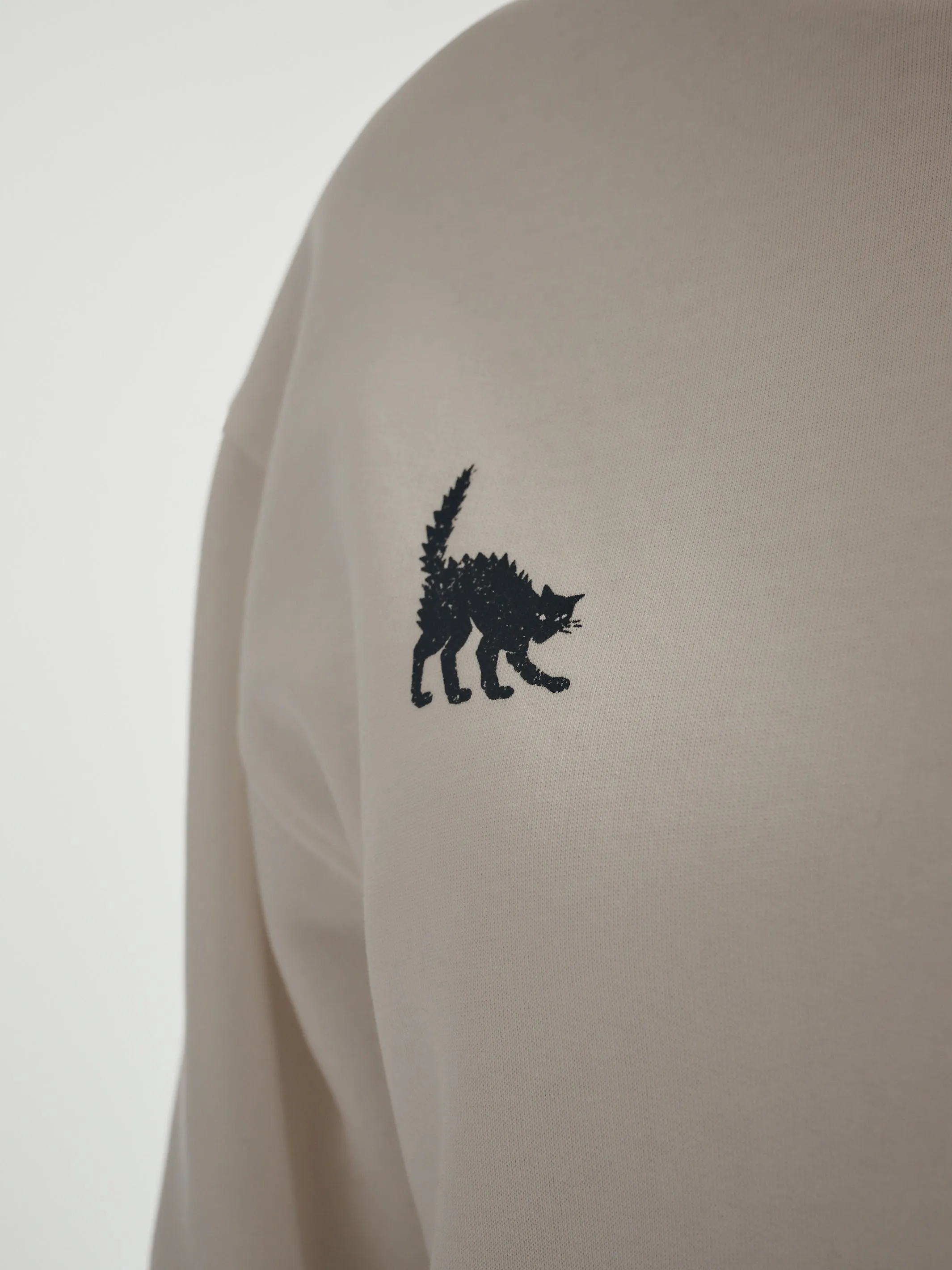 Women's Brooklyn Cat Sweatshirt in Antique White sold by Brooklyn Industries product image thumbnail 4