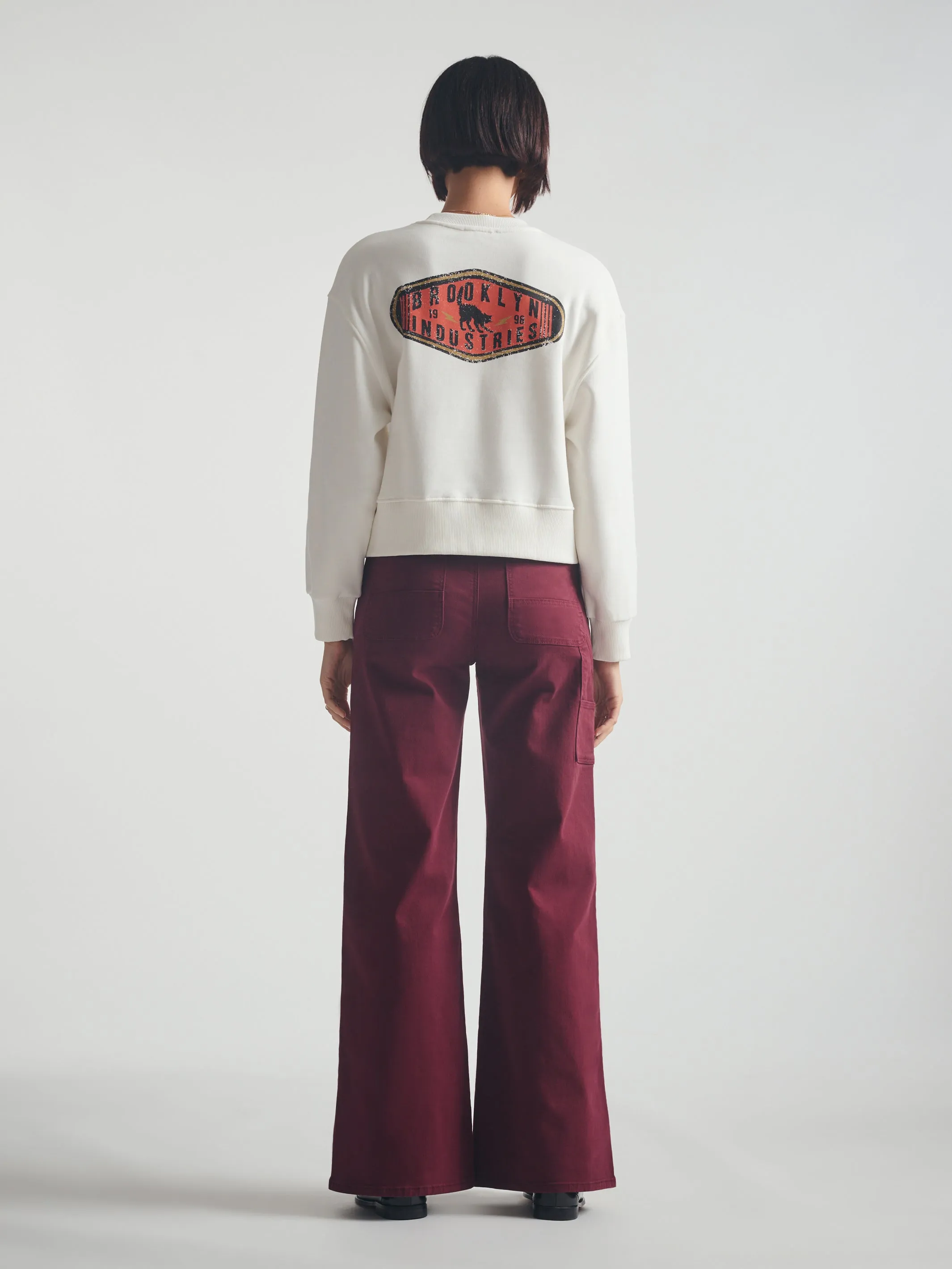 Women's Brooklyn Cat Sweatshirt in Antique White sold by Brooklyn Industries product image thumbnail 5