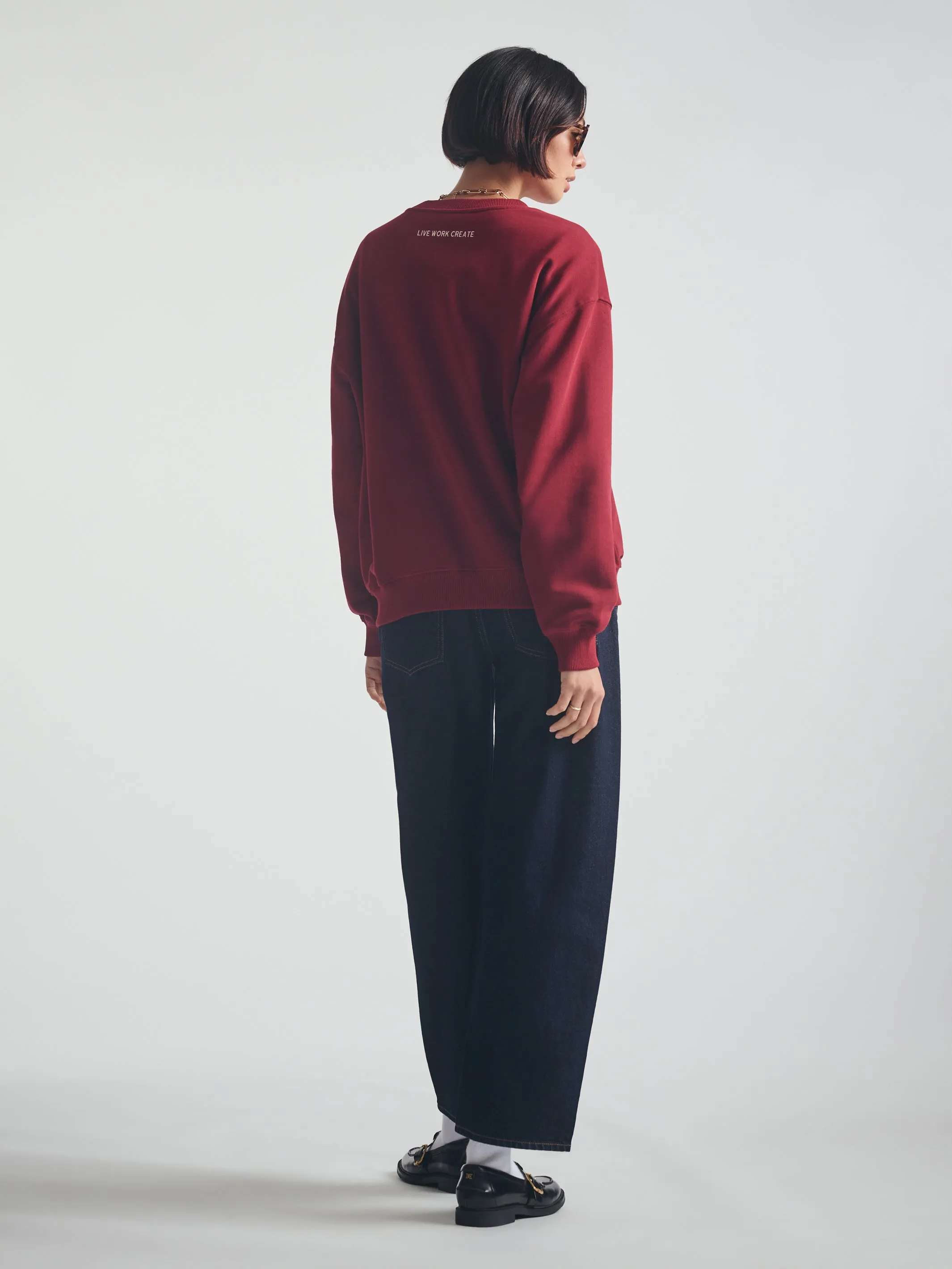 Women's Brooklyn 1998 Sweatshirt in Biking Red sold by Brooklyn Industries product image thumbnail 4