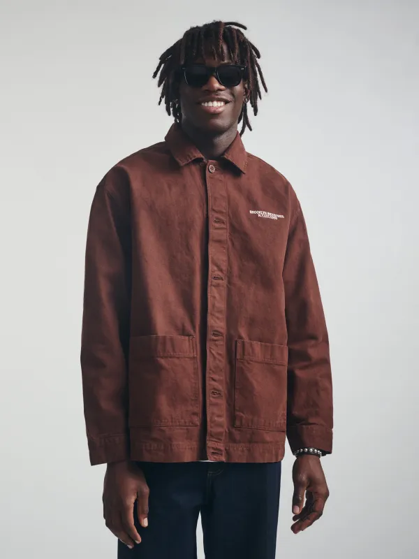 Men's Shacket In Potting Soil made by Brooklyn Industries